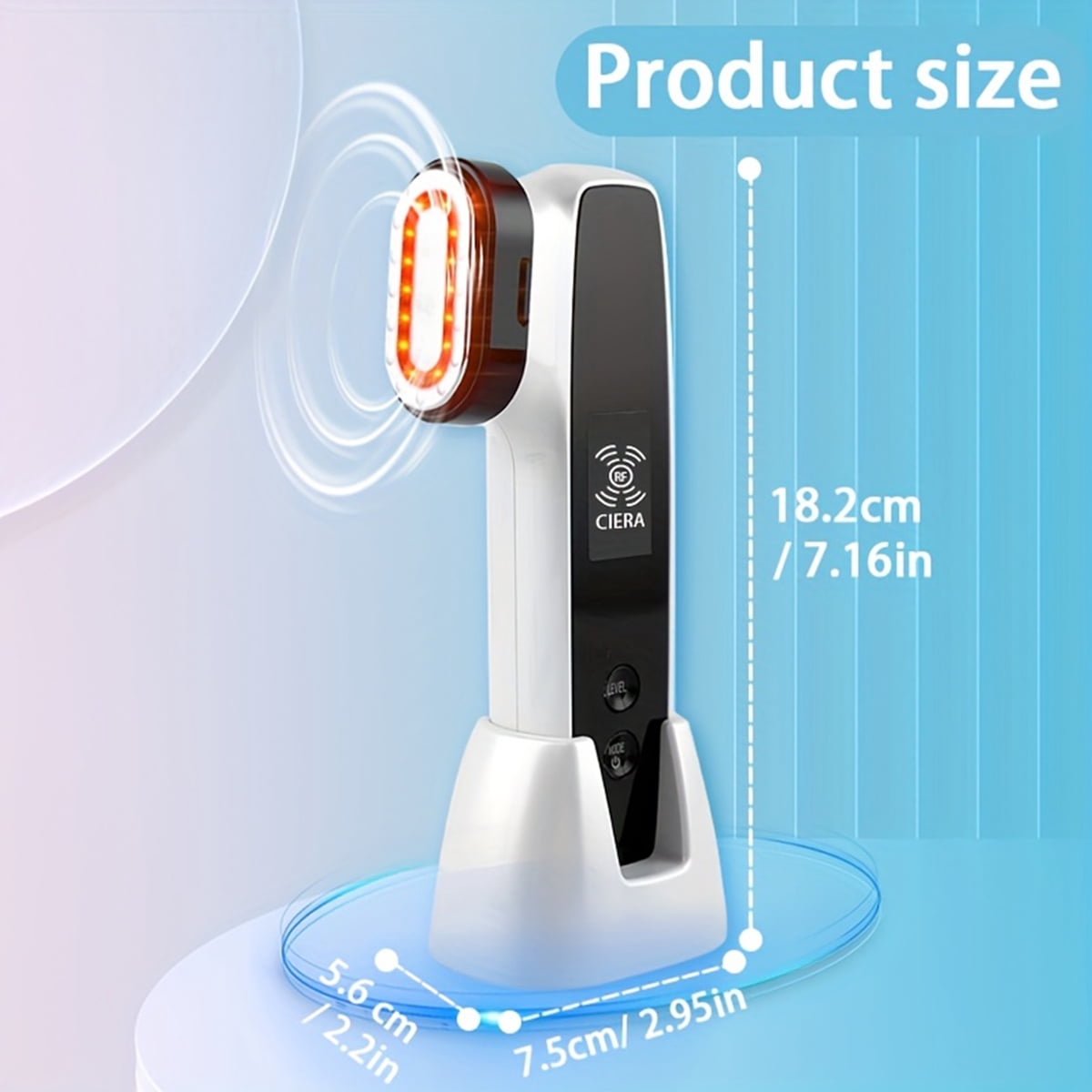 CENYEDA Skin Tightening Device, 6-in-1 Facial Massager, Red Light Therapy Anti Wrinkle Rejuvenation - Image 4