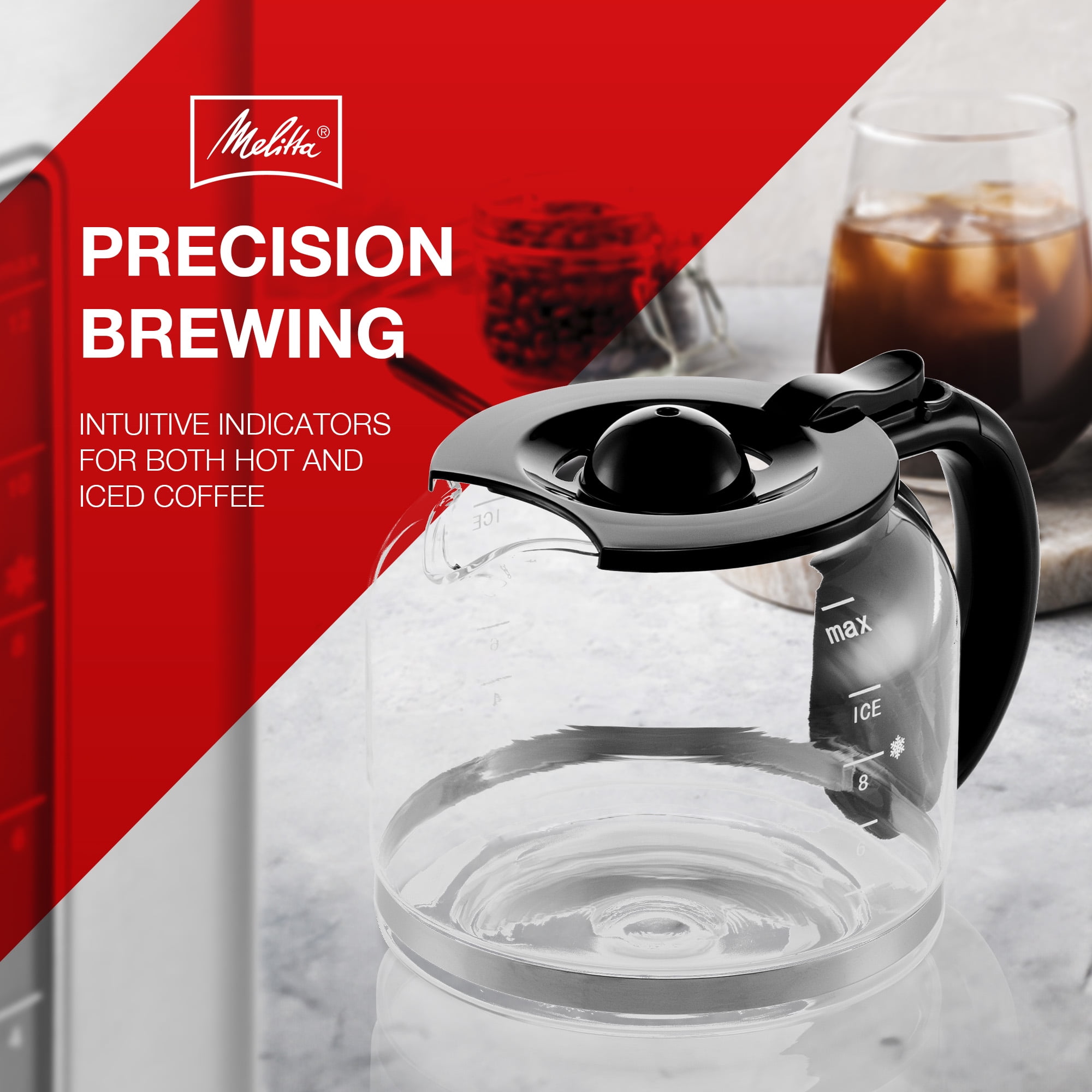 Melitta® Aroma Tocco™ Plus 12-cup Hot and Iced Drip Coffee Maker with Glass Carafe and Touch Control Display - Image 4