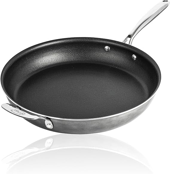 Granitestone 14 Inch Frying Pan with Lid, Large Non Stick Skillet for Cooking, Nonstick, Ultra Durable Mineral and Diamond Coating, Oven/Dishwasher Safe, Black - Image 5