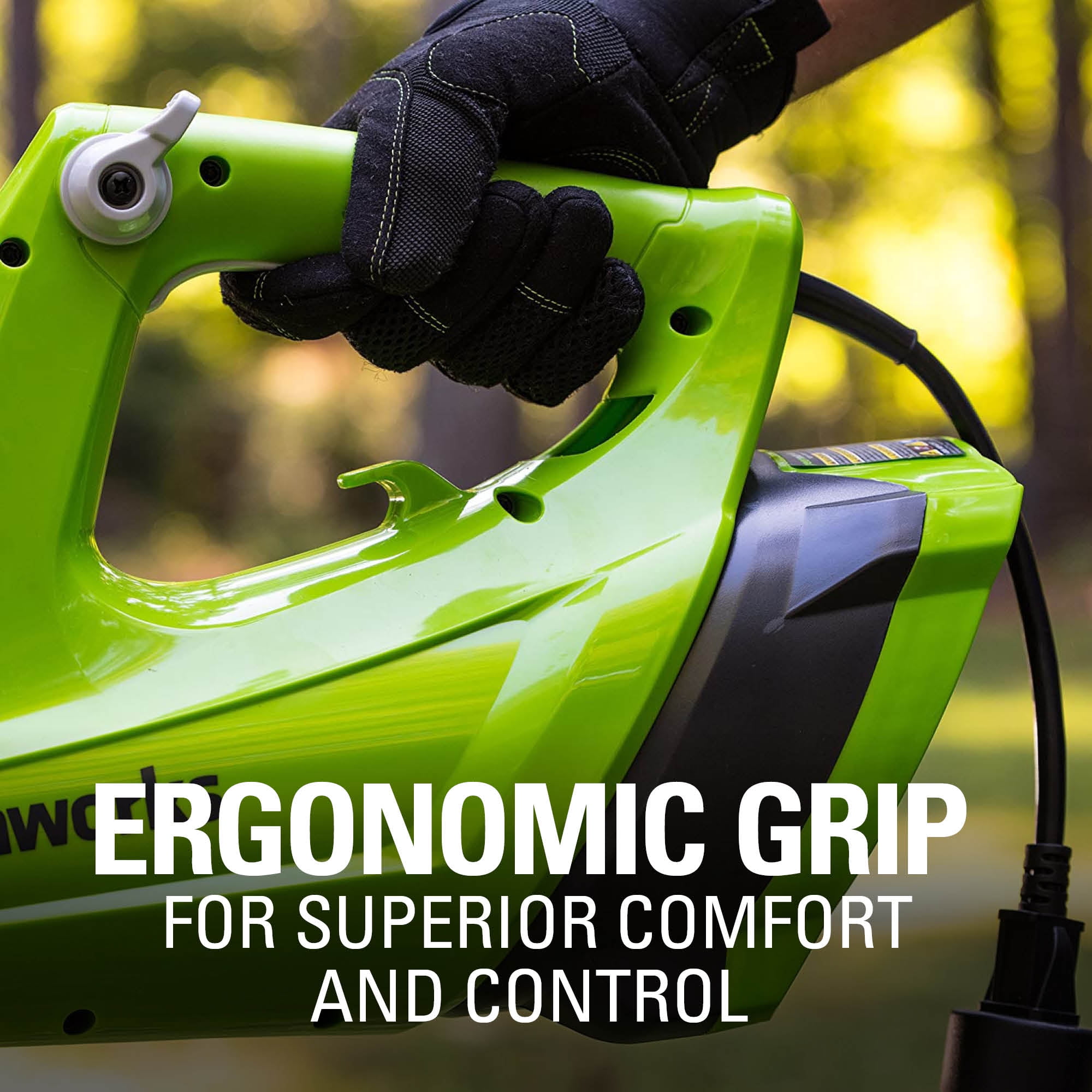 Greenworks 9 Amp 530 Cfm at 130 mph Corded Electric Axial Leaf Blower 2400902 - Image 7