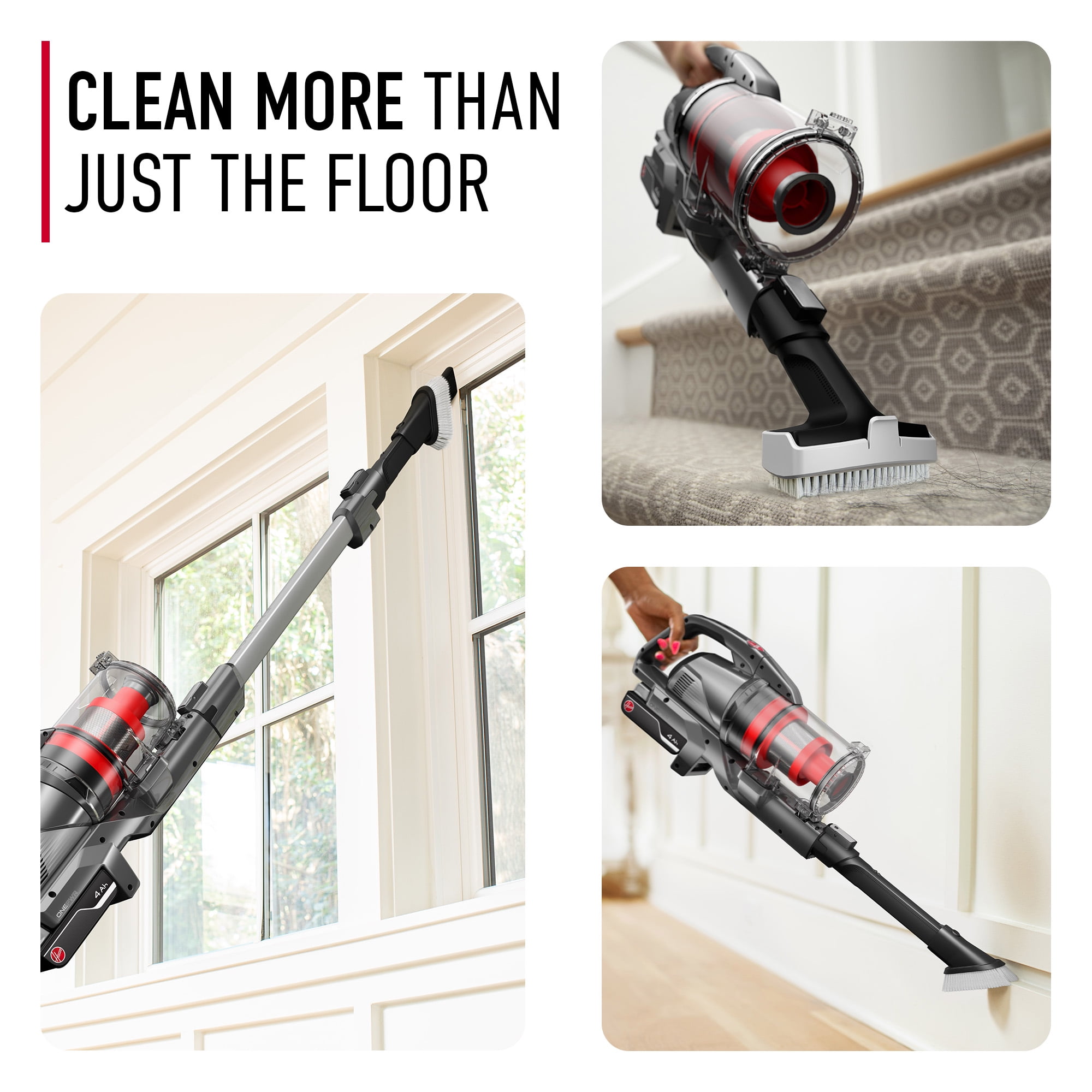 Hoover ONEPWR Emerge, Cordless, Stick Vacuum Cleaner, for Carpet, Hard Floors, Upholstery, Detachable Hand Vacuum, up to 45 Min. Runtime, for Home Use, BH53600V - Image 4