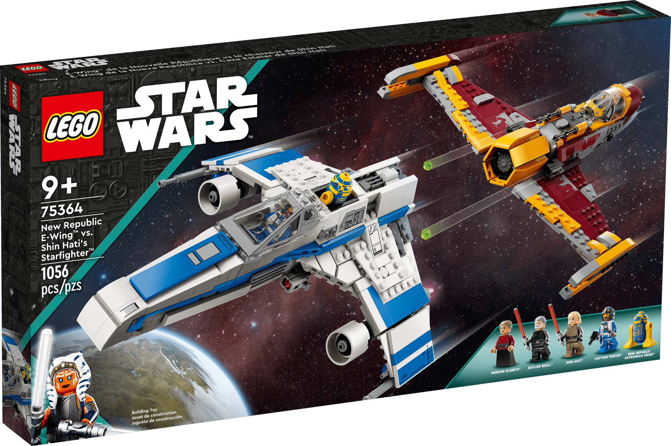 LEGO Star Wars: Ahsoka New Republic E-Wing vs. Shin Hati’s Starfighter 75364 Star Wars Playset Based on the Ahsoka TV Series, Show Inspired Building Toy for Ahsoka Fans Featuring 5 Star Wars Figures - Image 6