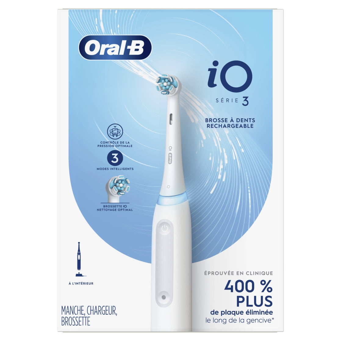 Oral-B iO Series 3 Electric Toothbrush with (1) Brush Head, Rechargeable, White - Image 7