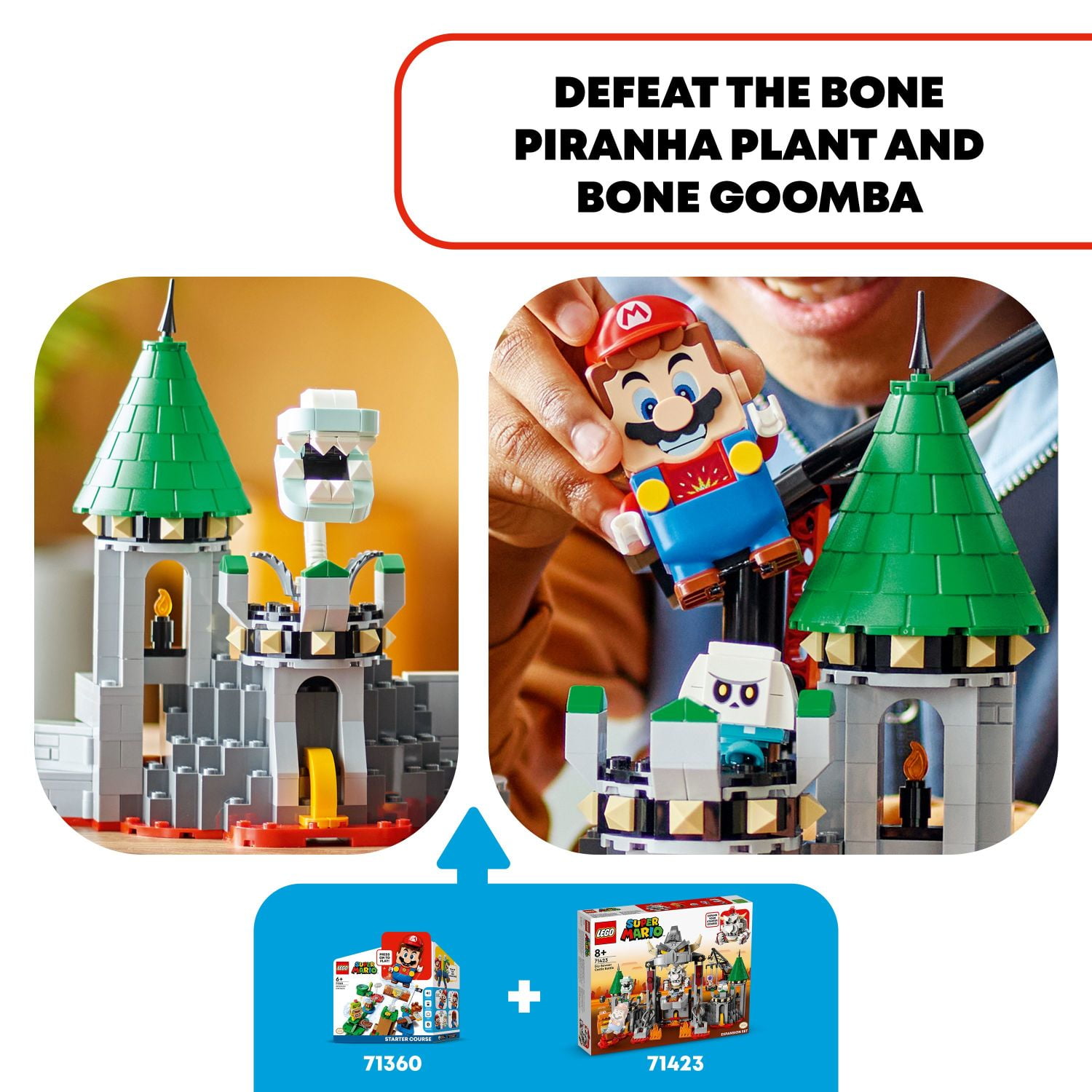 LEGO Super Mario Dry Bowser Castle Battle Expansion Set, Buildable Game with 5 Toy Figures Included, Super Mario Gift for Kids Ages 8+, 71423 - Image 3