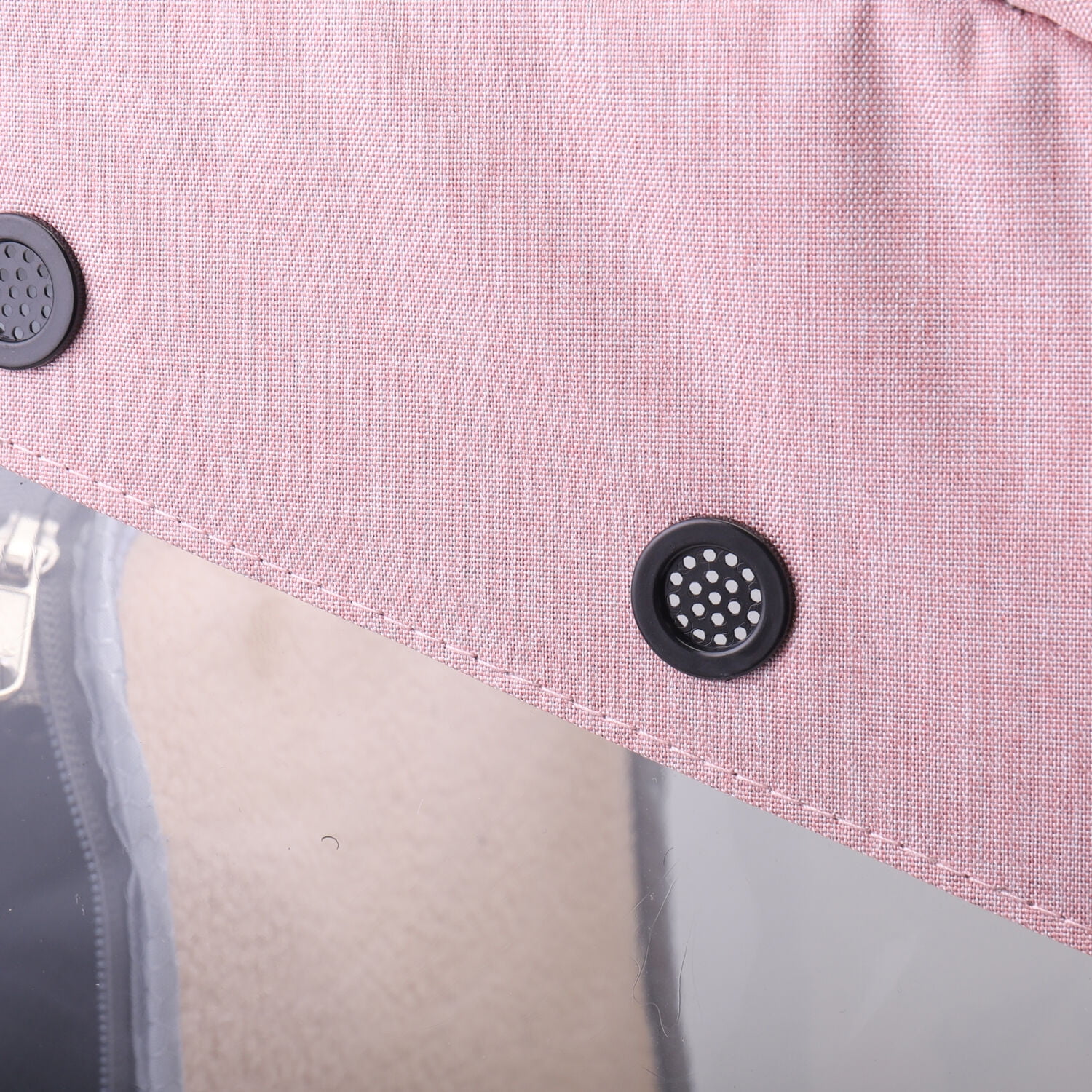 Critter Sitters Light Pink See-Through Pet Backpack for Small Dogs, Cats with Scratch Resistant Breathable Mesh Window | Airline Carry-On Approved | Safety Leash | Durable Transporation for Animals - Image 8