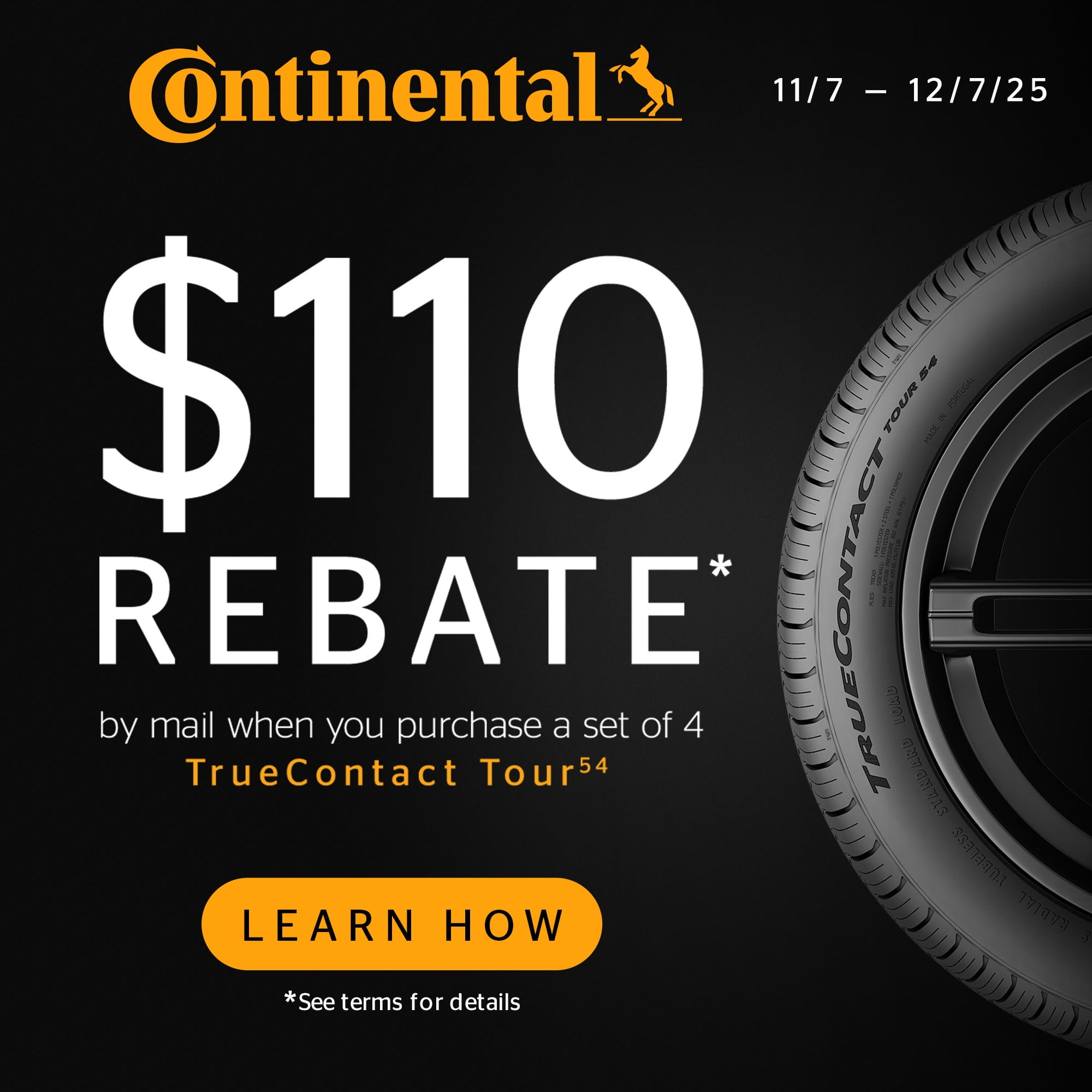Continental TrueContact Tour 54 All Season 245/55R18 103V Passenger Tire - Image 5