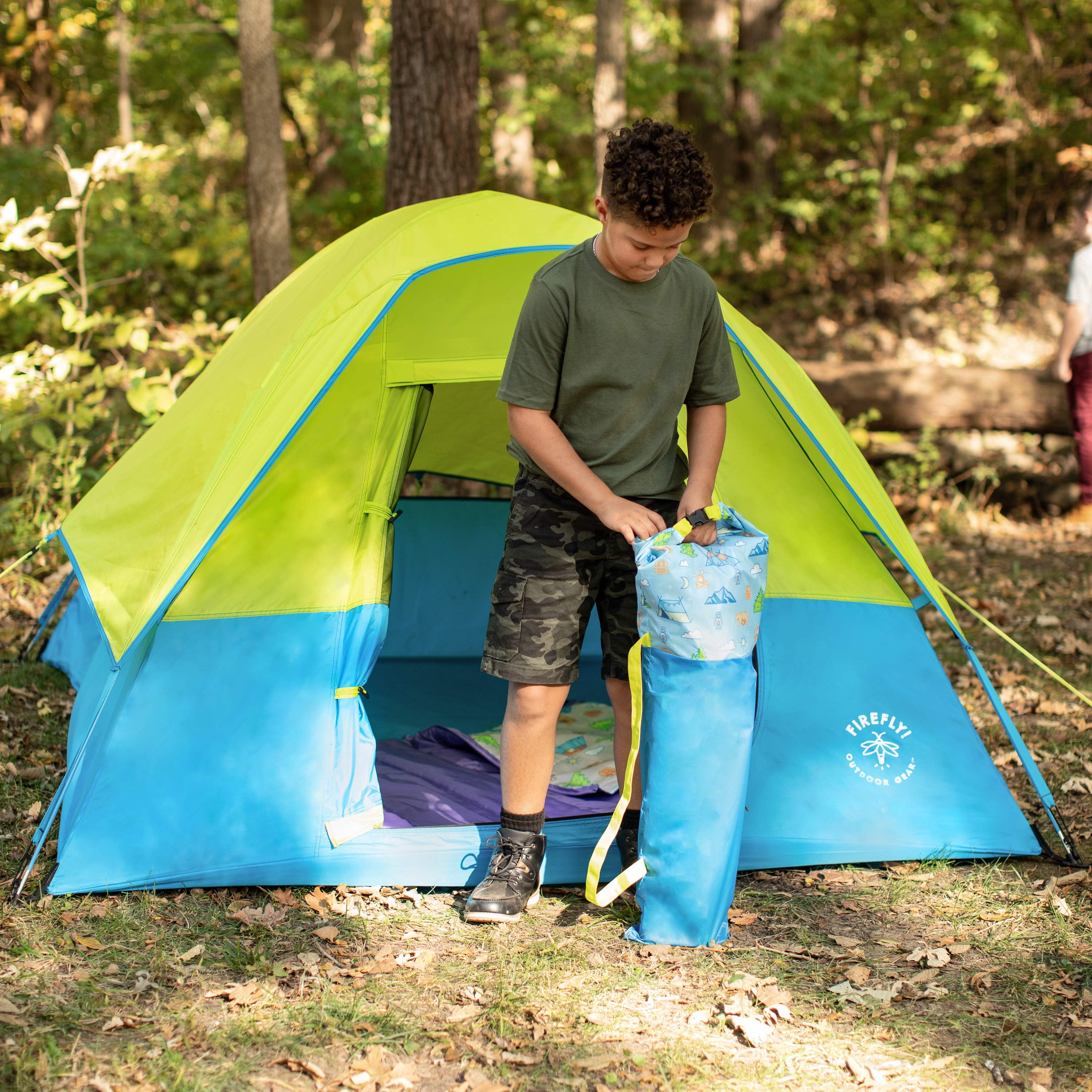 Firefly! Outdoor Gear Youth Camping Chair - Blue/Green Color - Image 10