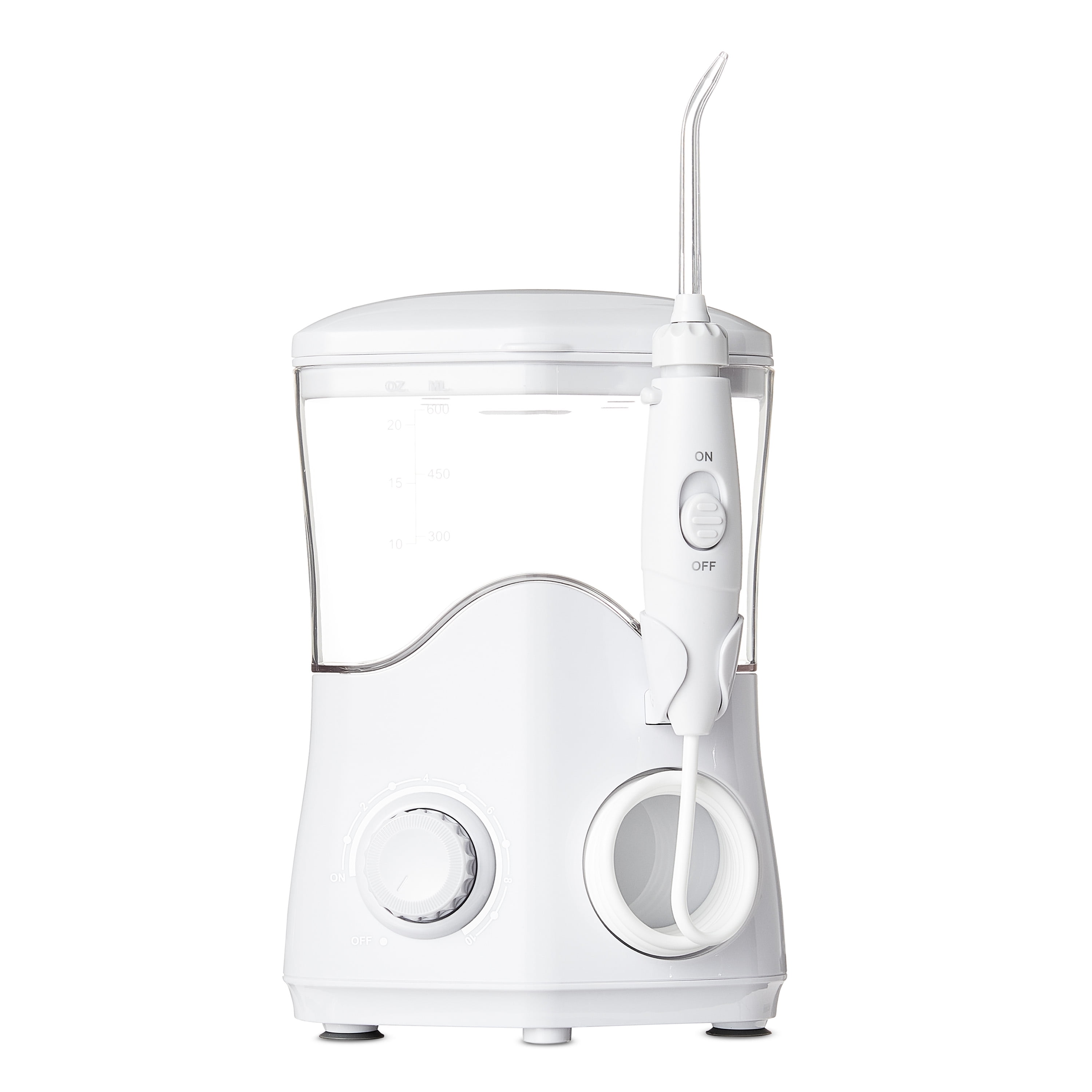 Equate Premium Countertop Water Flosser with Flosser Tips and 120 Seconds of Water Capacity (1 Water Flosser, 6 Flosser Tips) - Image 2
