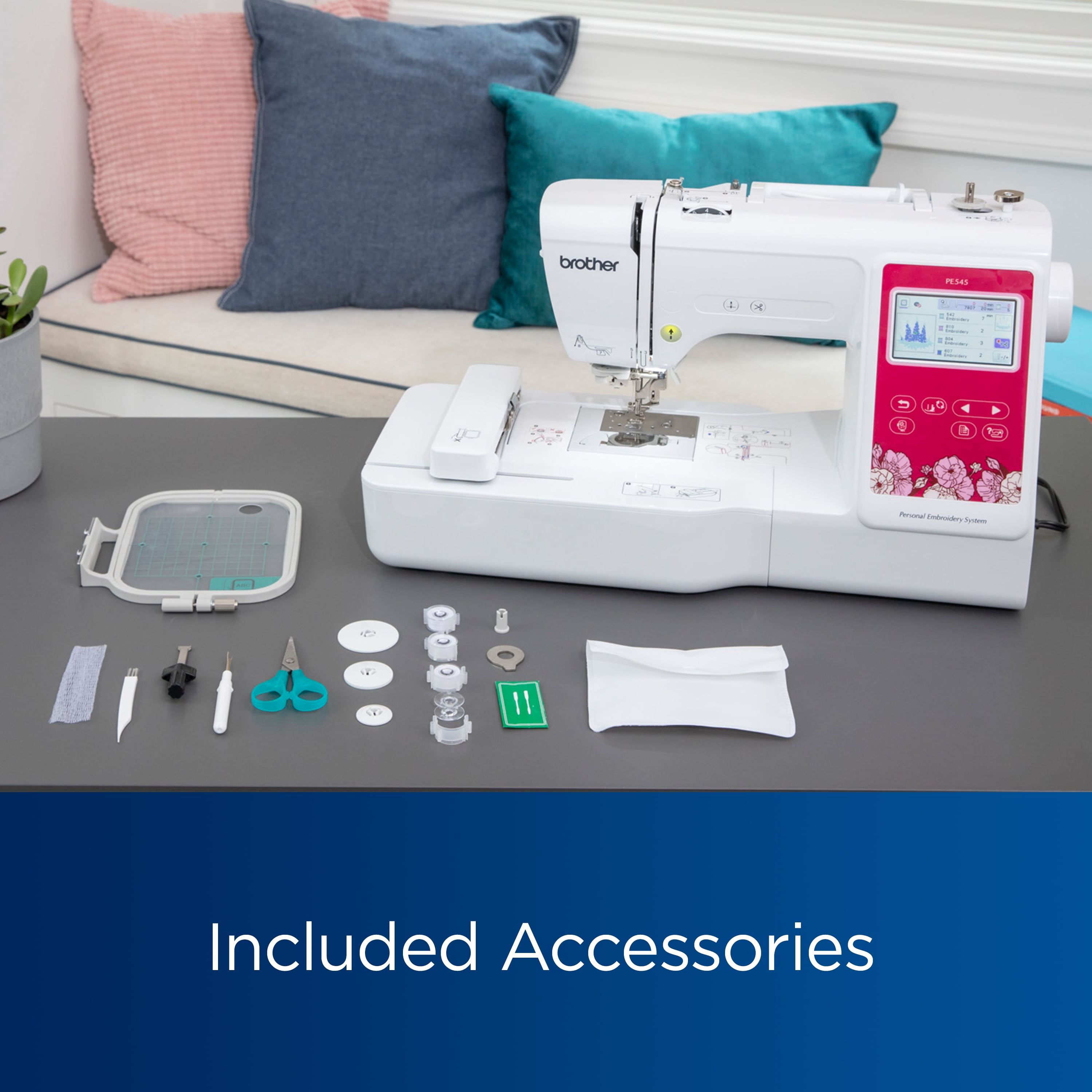 Brother PE545 Embroidery Machine with Built-in Designs and Wireless Connectivity - Image 11