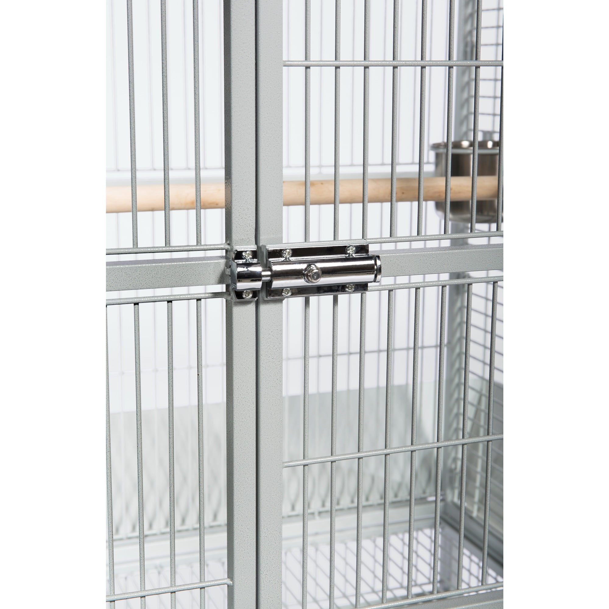 Prevue Pet Products Select Wrought Iron Parrot Bird Cage 24x20x60", Pewter - Image 9