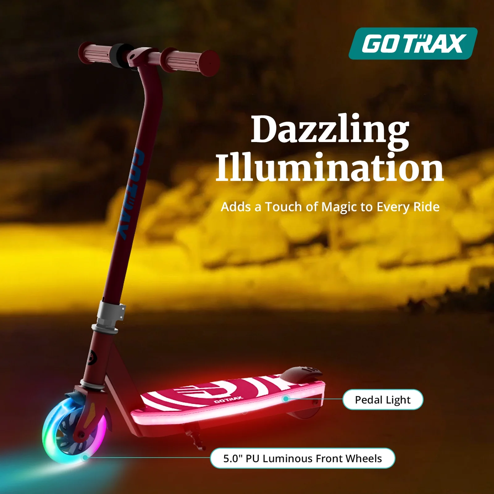 GOTRAX Scout Light Up Kids’ Electric Scooter for Ages 4-7 - Image 7