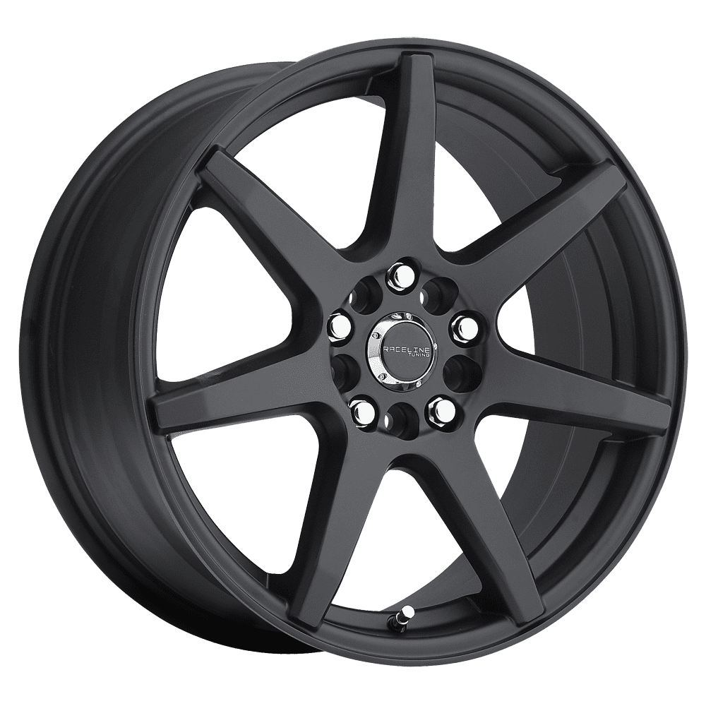 Raceline 131B-EVO 16" Cast Aluminum Wheel, EVO BLACK 16X7 5X100/5X114.3 +40mm Fits select: 2012-2016 HONDA CIVIC LX, 2004-2019 TOYOTA PRIUS - Image 2