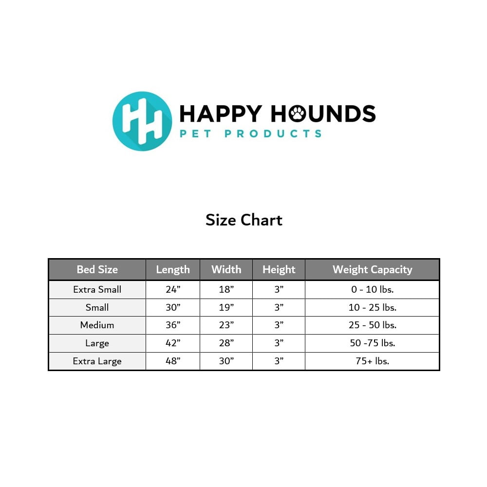 Happy Hounds Cooper Deluxe Reversible Crate Pad, Denim, Large (42" x 28") - Image 4