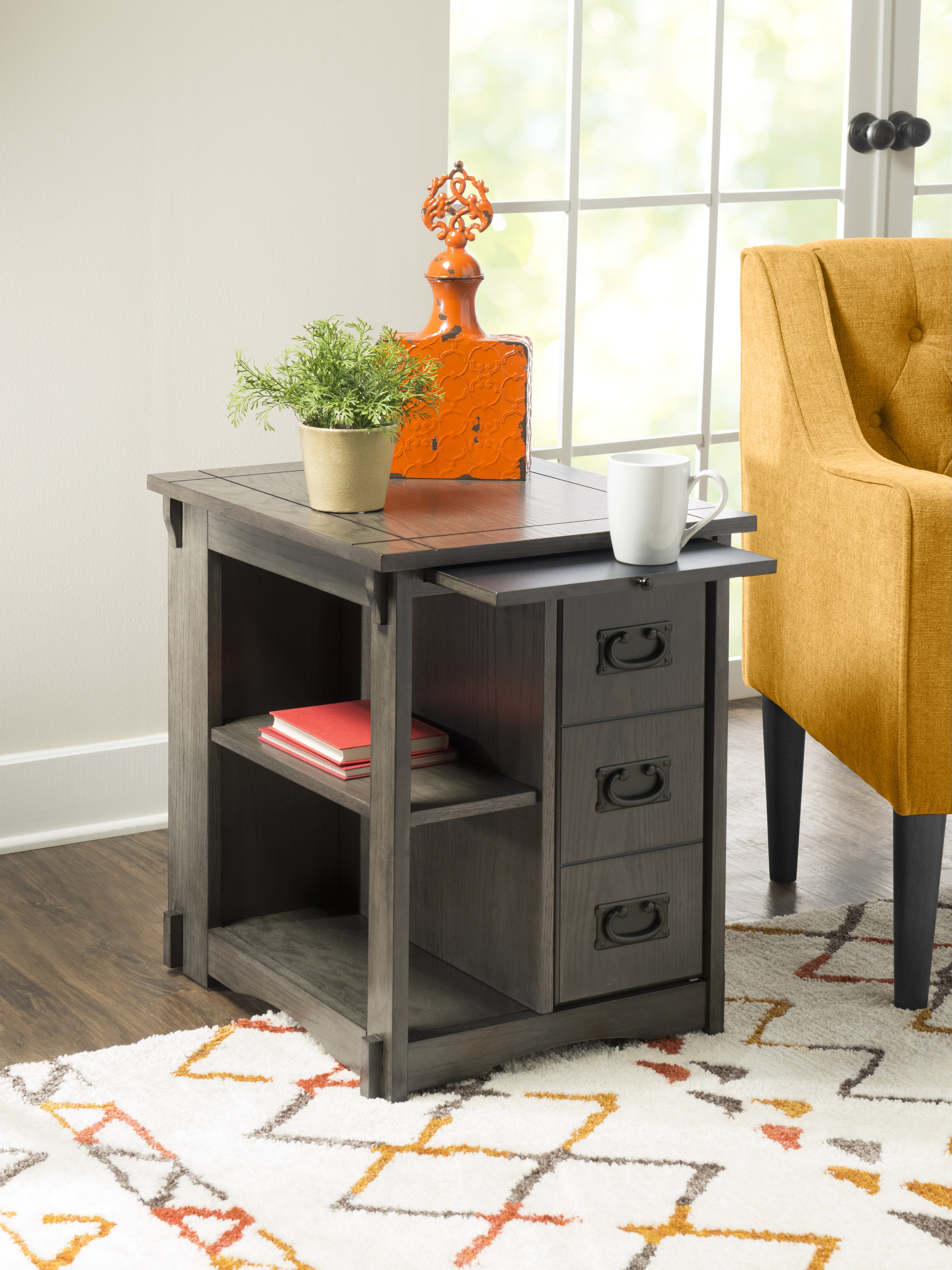 Powell Parnell Side Table Grey - Image 4