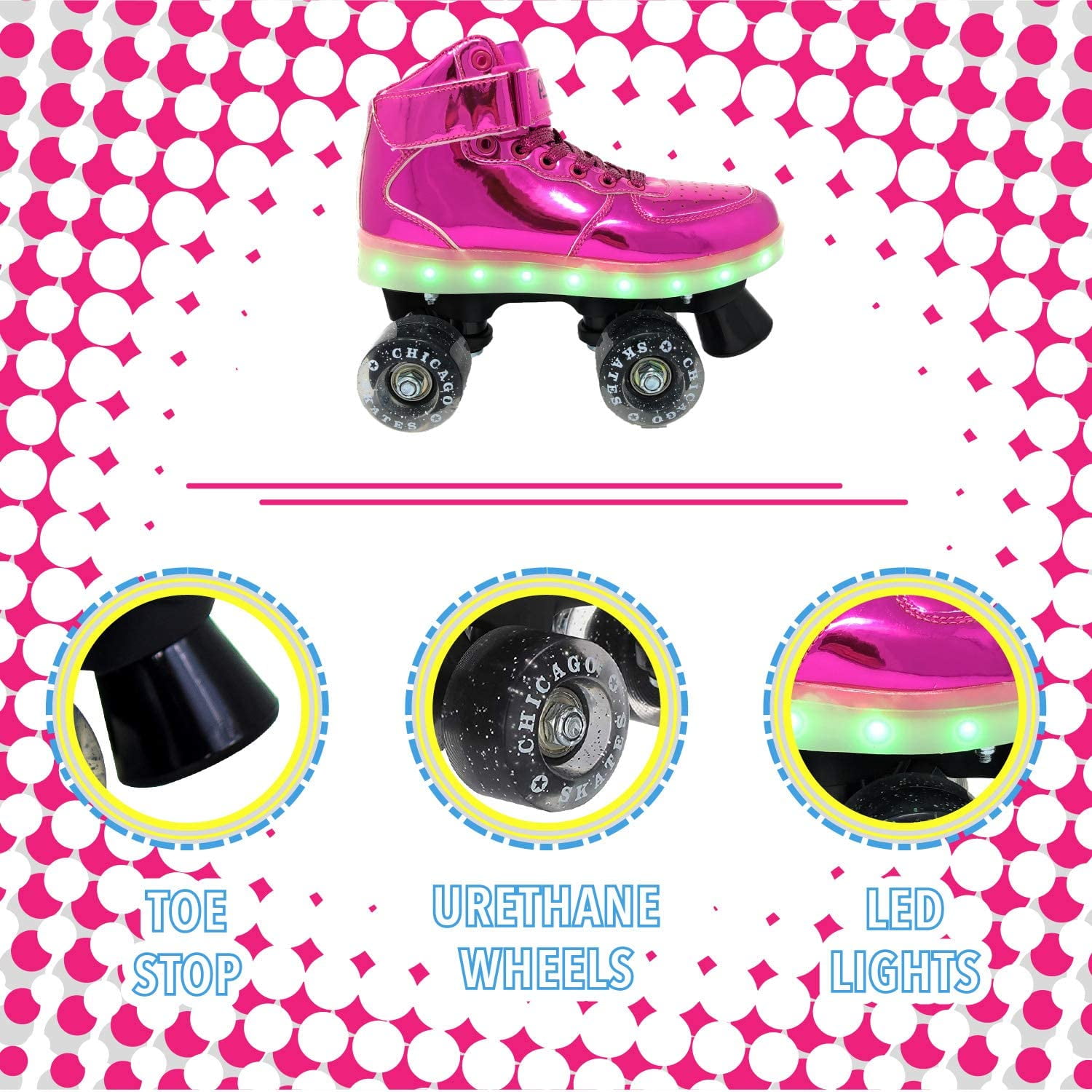 Pulse Skate Pink - Size J13 - Image 3