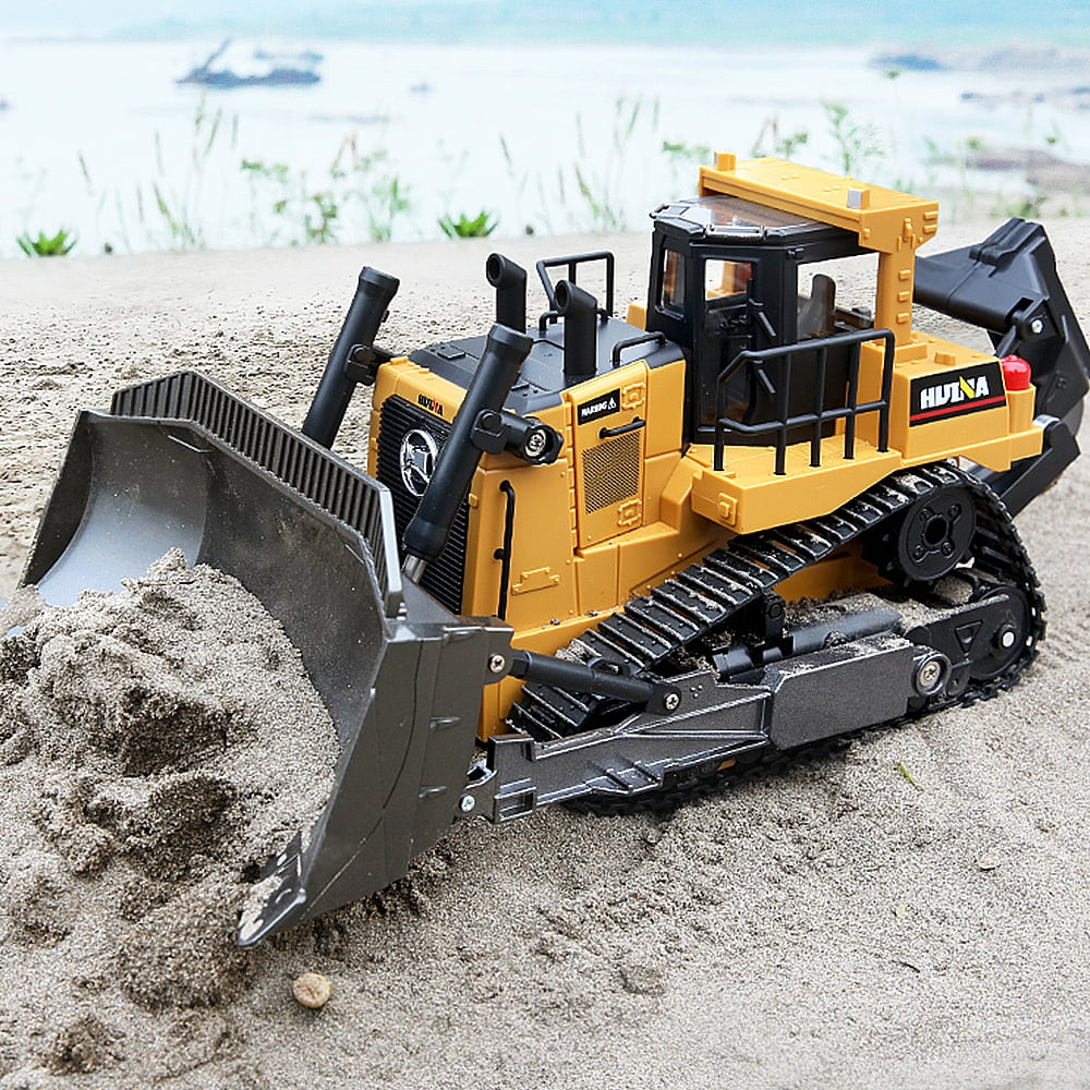 Fisca 1/16 Remote Control Bulldozer Toys for Kids, Children RC Dozer Front Loader Tractor Construction Vehicles - Image 6
