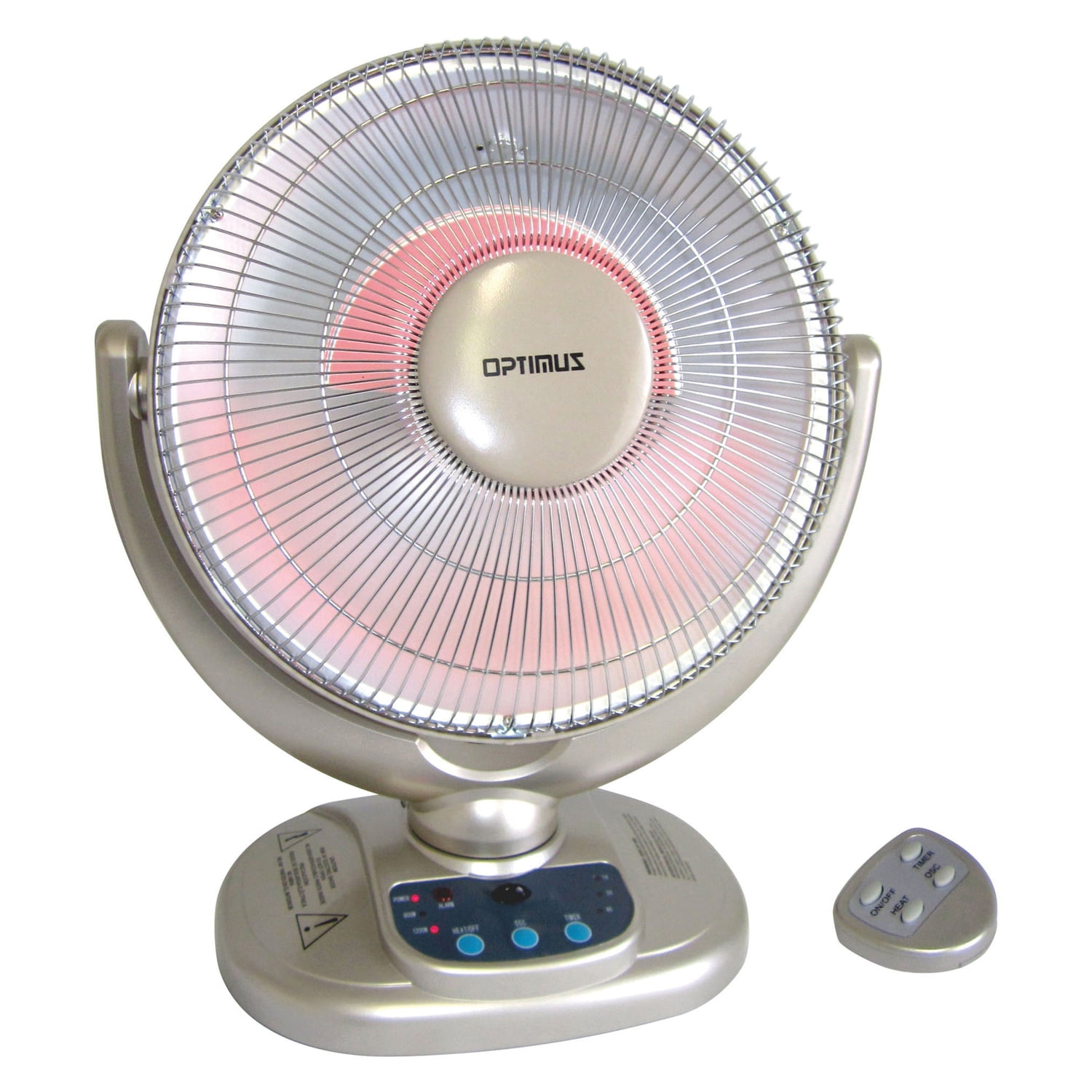 Optimus 14" Oscil Dish Heater with Remote Control - OPEN BOX - Image 9