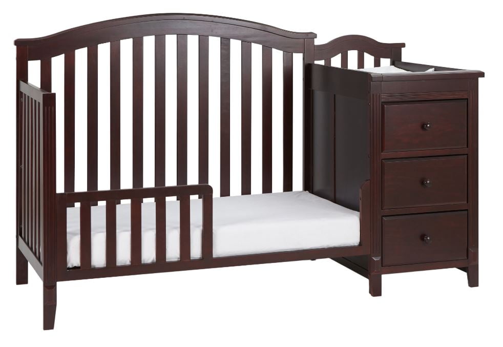 AFG Baby Furniture Kali II 4-in-1 Convertible Crib & Changer, Espresso - Image 13