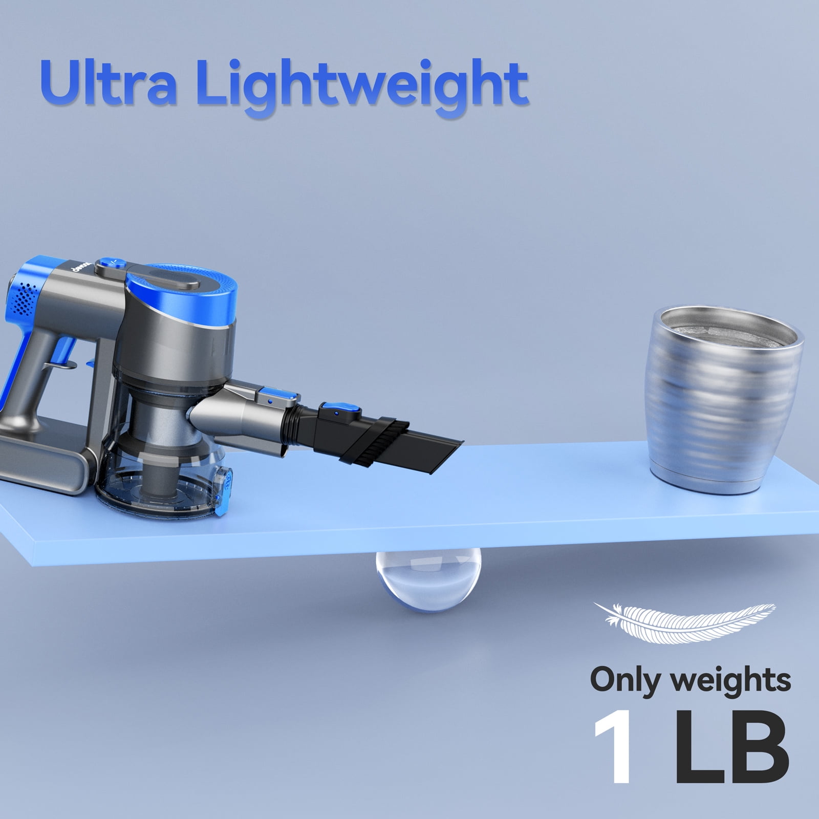 DEVOAC Cordless Vacuum Cleaner, 6 in 1 Ultra-Light Stick Vacuum, 365W 28KPa Handheld Vacuum for Hard Floor Carpet Pet Hair, V90 - Image 5