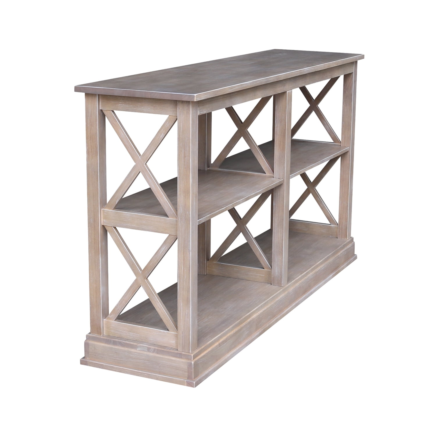 International Concepts Hampton 60" Console Table in Washed Gray Taupe - Image 4