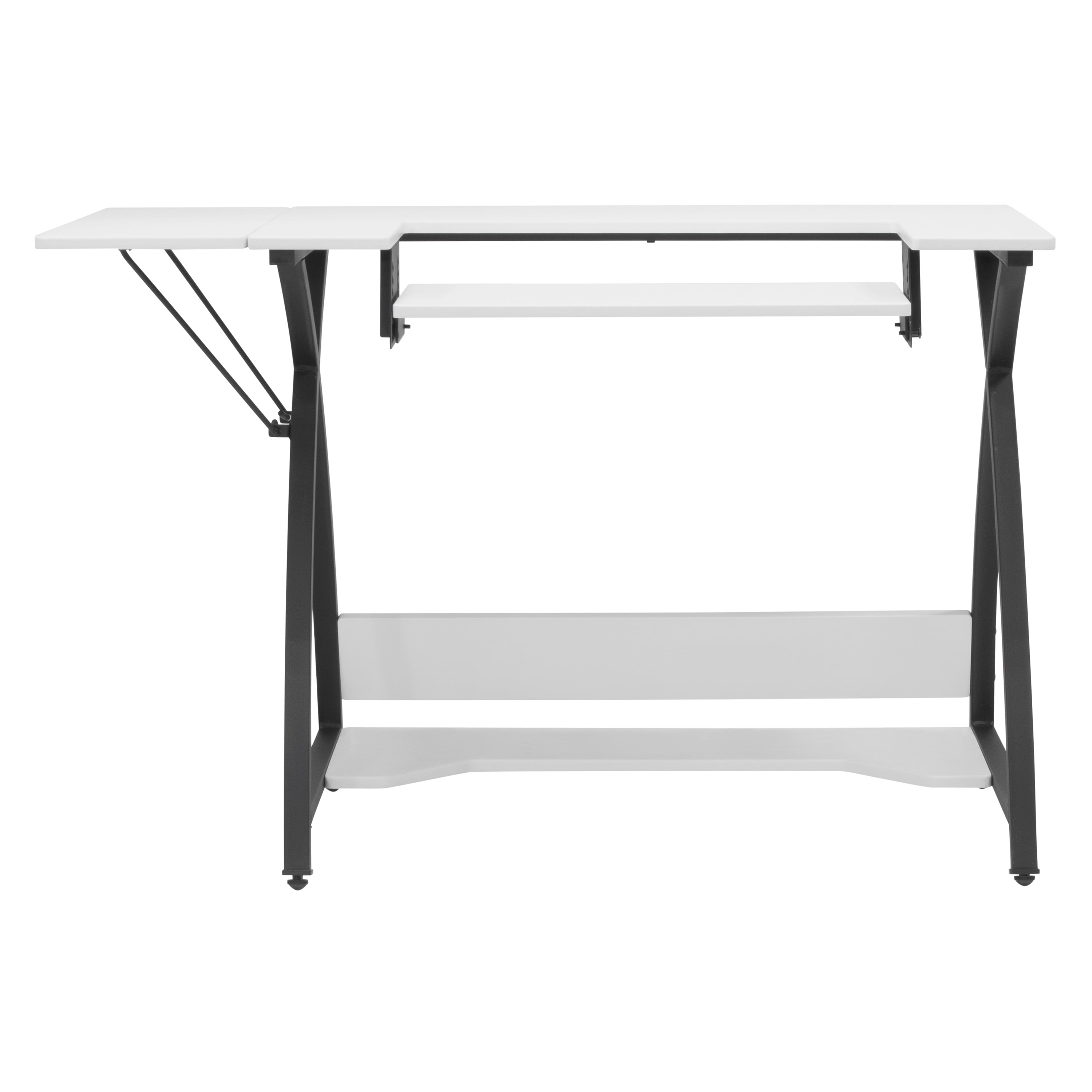Sew Ready Comet Sewing Table Folding Top Adjustable Platfomr Black/White - Image 4