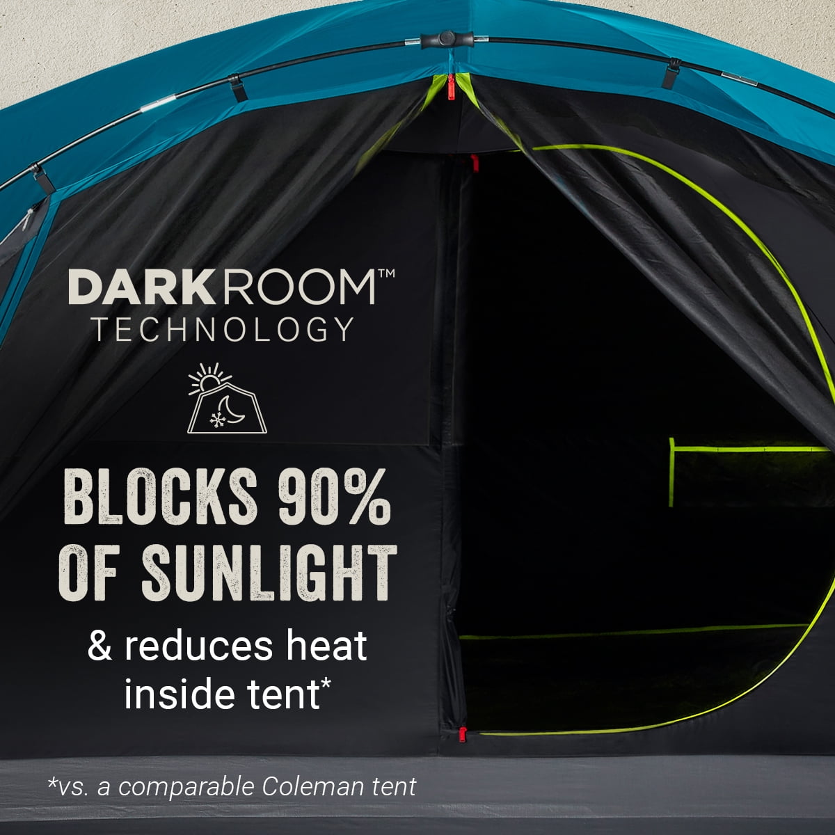 Coleman Carlsbad 4-Person Dark Room Dome Tent - Image 6