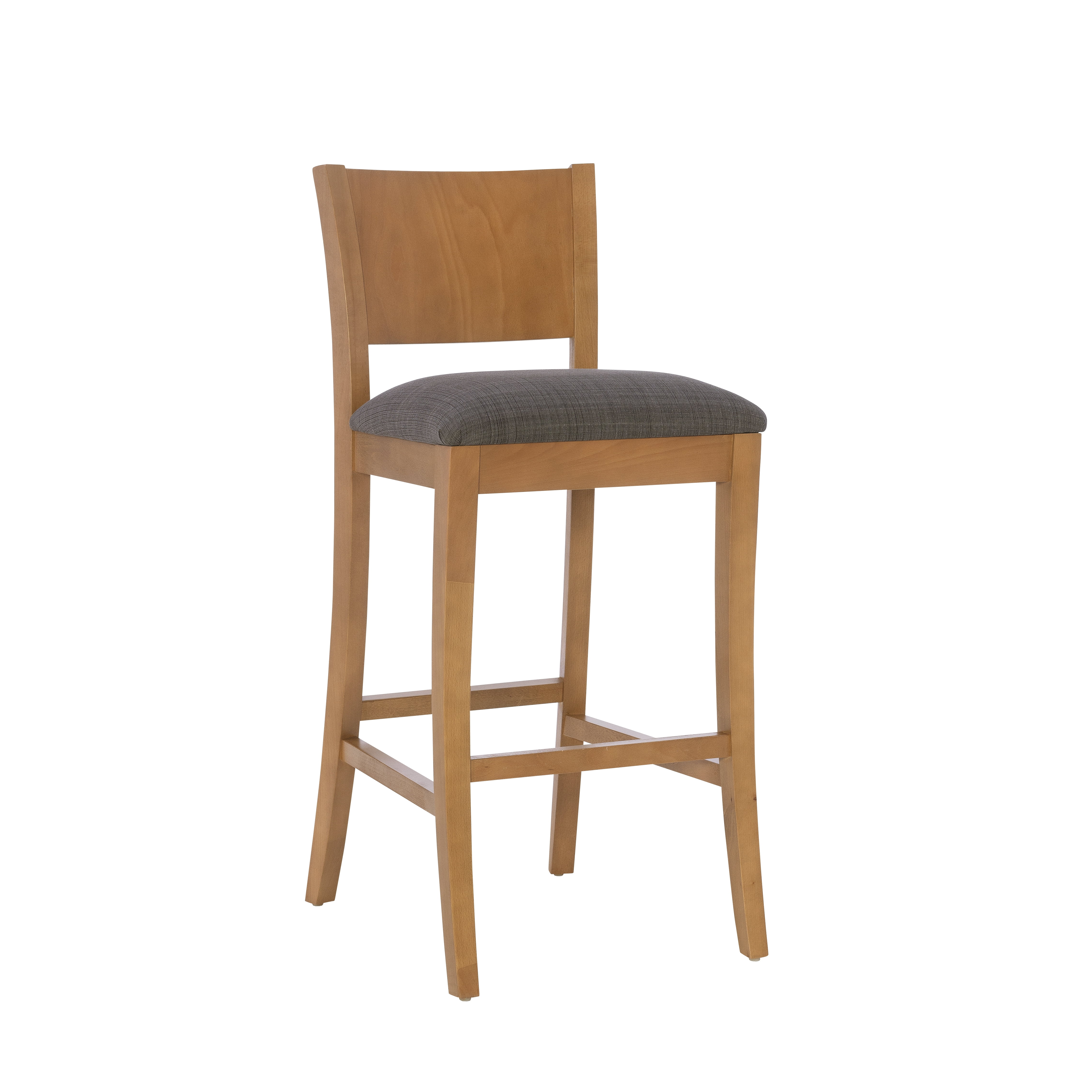 Linon Verica 30" Mid Back Barstools, Set of 2, Brown/Charcoal - Image 3