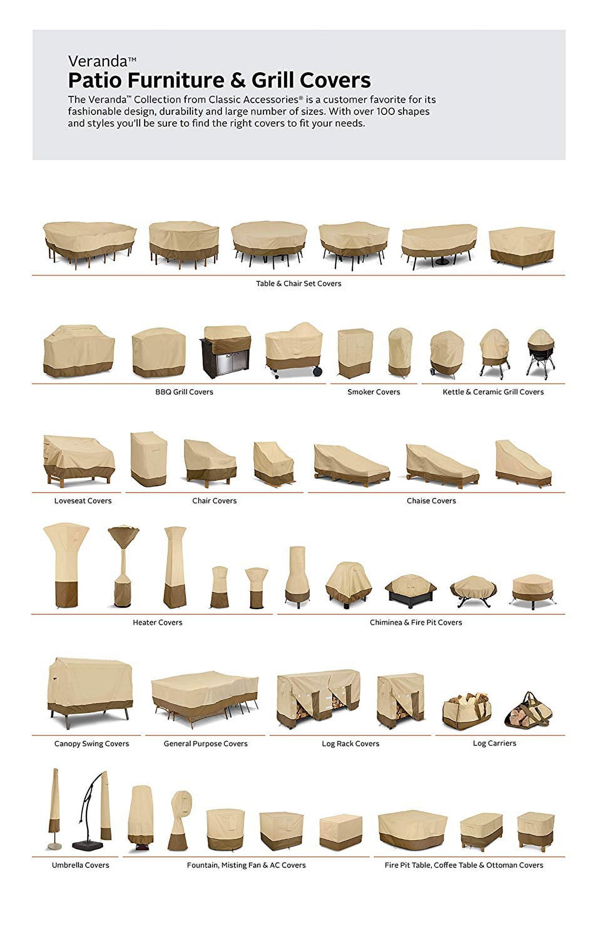 Classic Accessories Veranda Barbecue BBQ Grill Patio Storage Cover, Up to 70" Wide, X-Large - Image 2