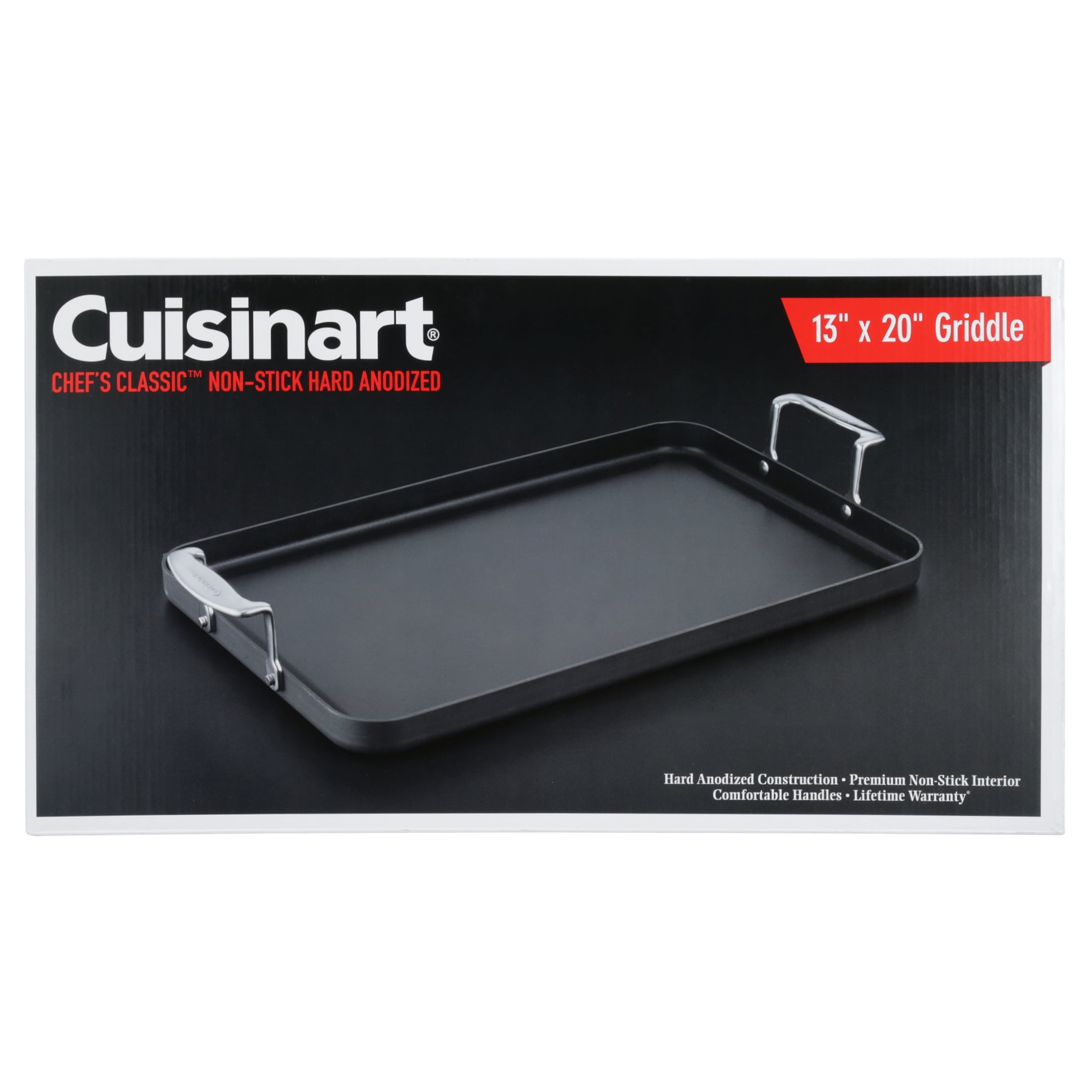 Cuisinart Chef's Classic 20 in. L X 13 in. W Anodized Aluminum Nonstick Surface Silver Griddle - Image 7