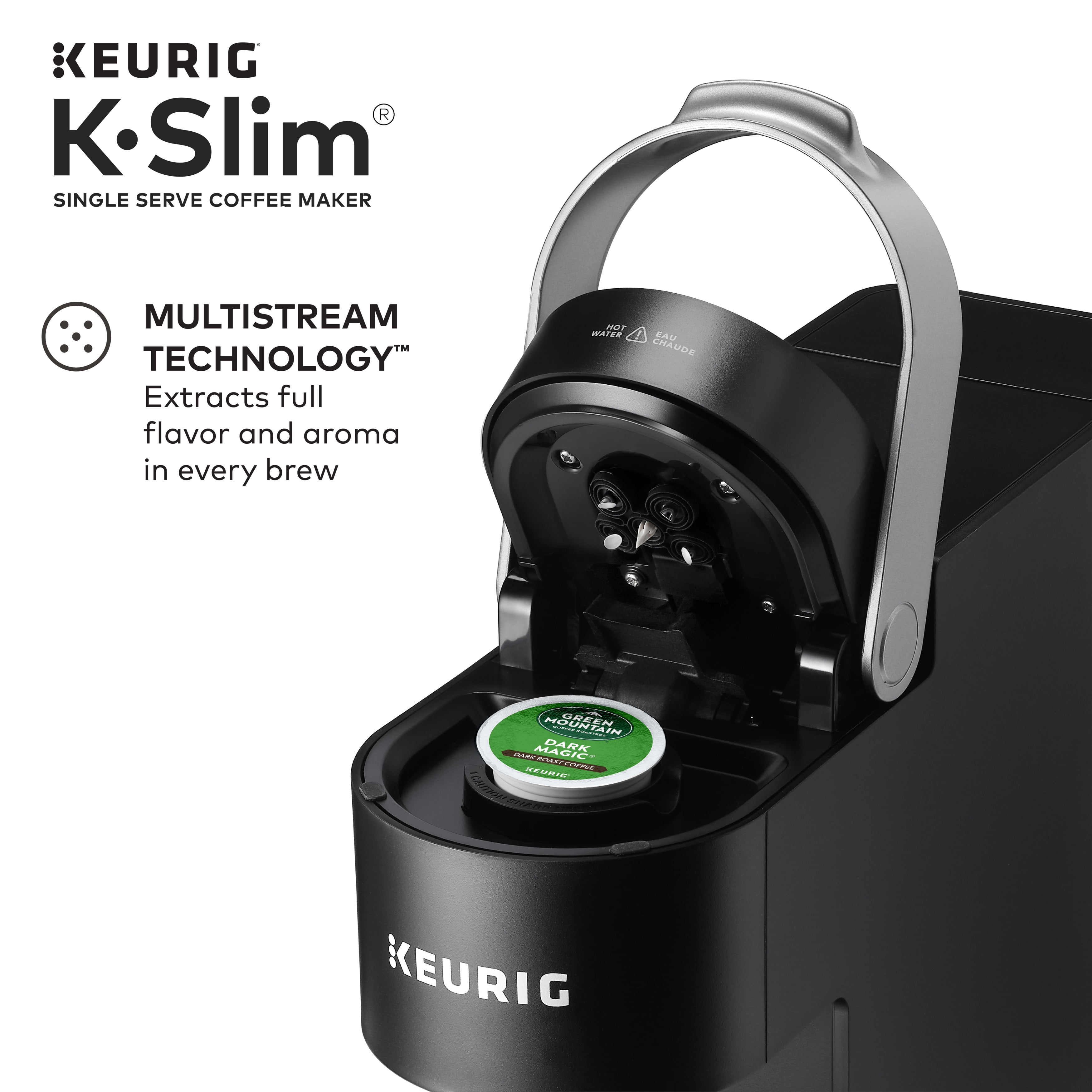 Keurig K- Slim Single Serve K-Cup Pod Coffee Maker, MultiStream Technology, Black - Image 2