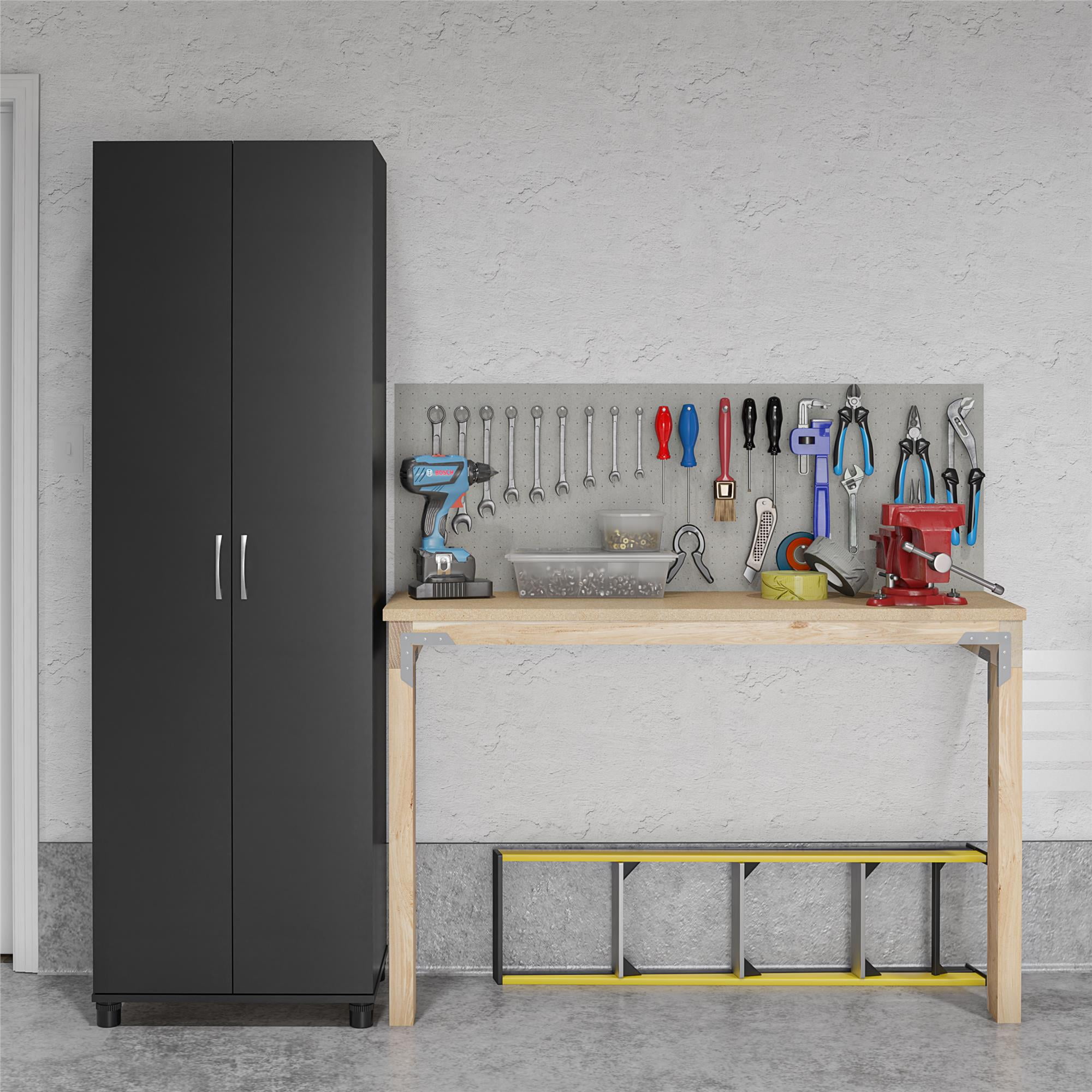 Systembuild Evolution Lory 24" Utility Storage Cabinet, Black - Image 4