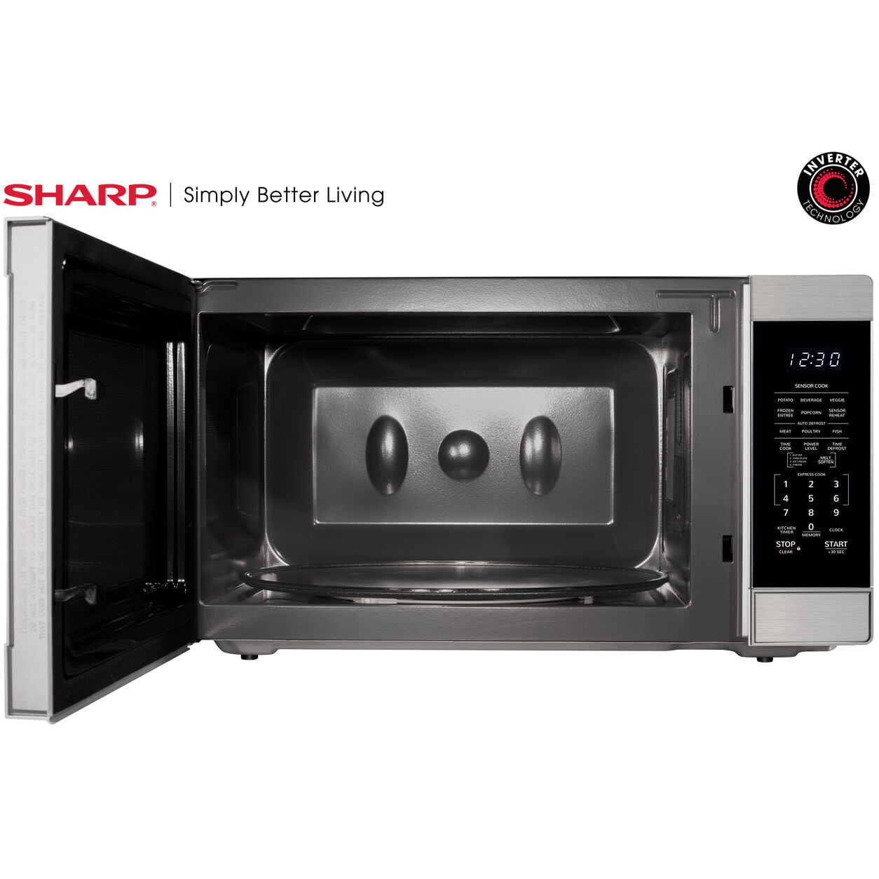 Sharp 2.2 cu ft Countertop Microwave Ovens in Stainless - Image 8