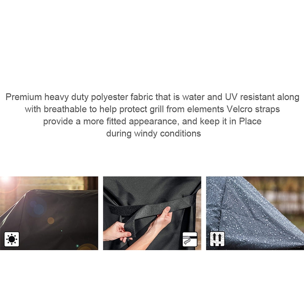 7107 for Weber Grill Cover with Storage Bag For Genesis Gas Grills, (60 X 24 X 44 inches) - Image 4