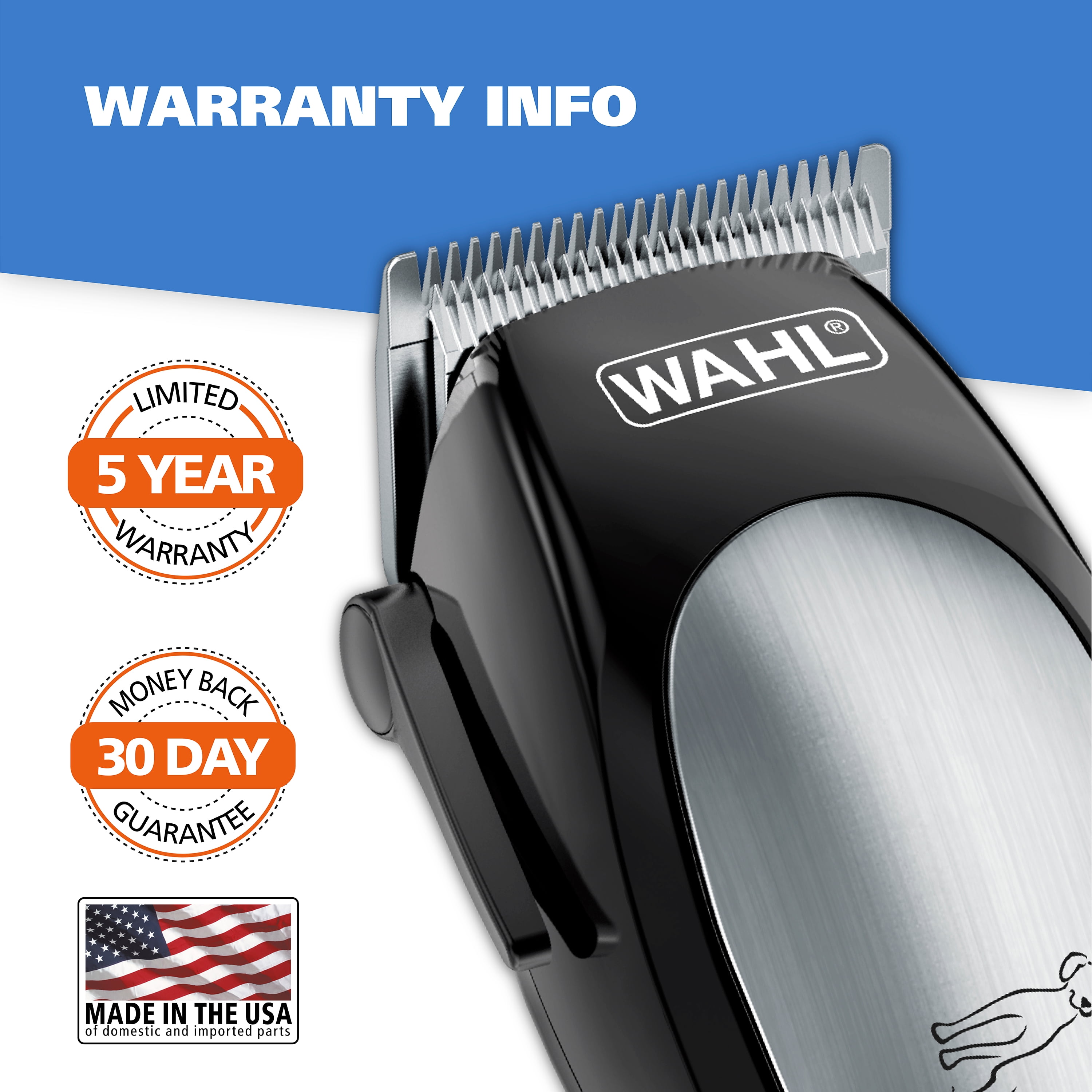 Wahl Lithium Ion Pro Series Cordless Dog Pet Clipper , 9177 - Image 3