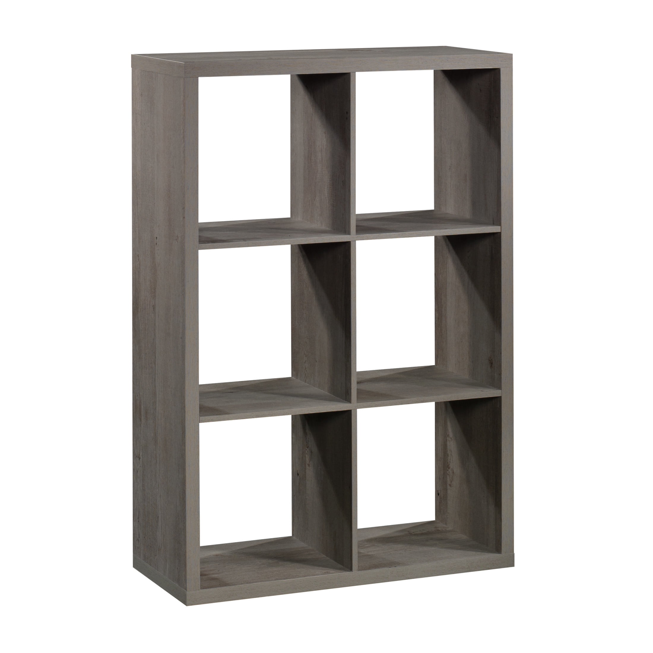 Sauder 6-Cube Organizer Storage Bookcase, Mystic Oak Finish - Image 8