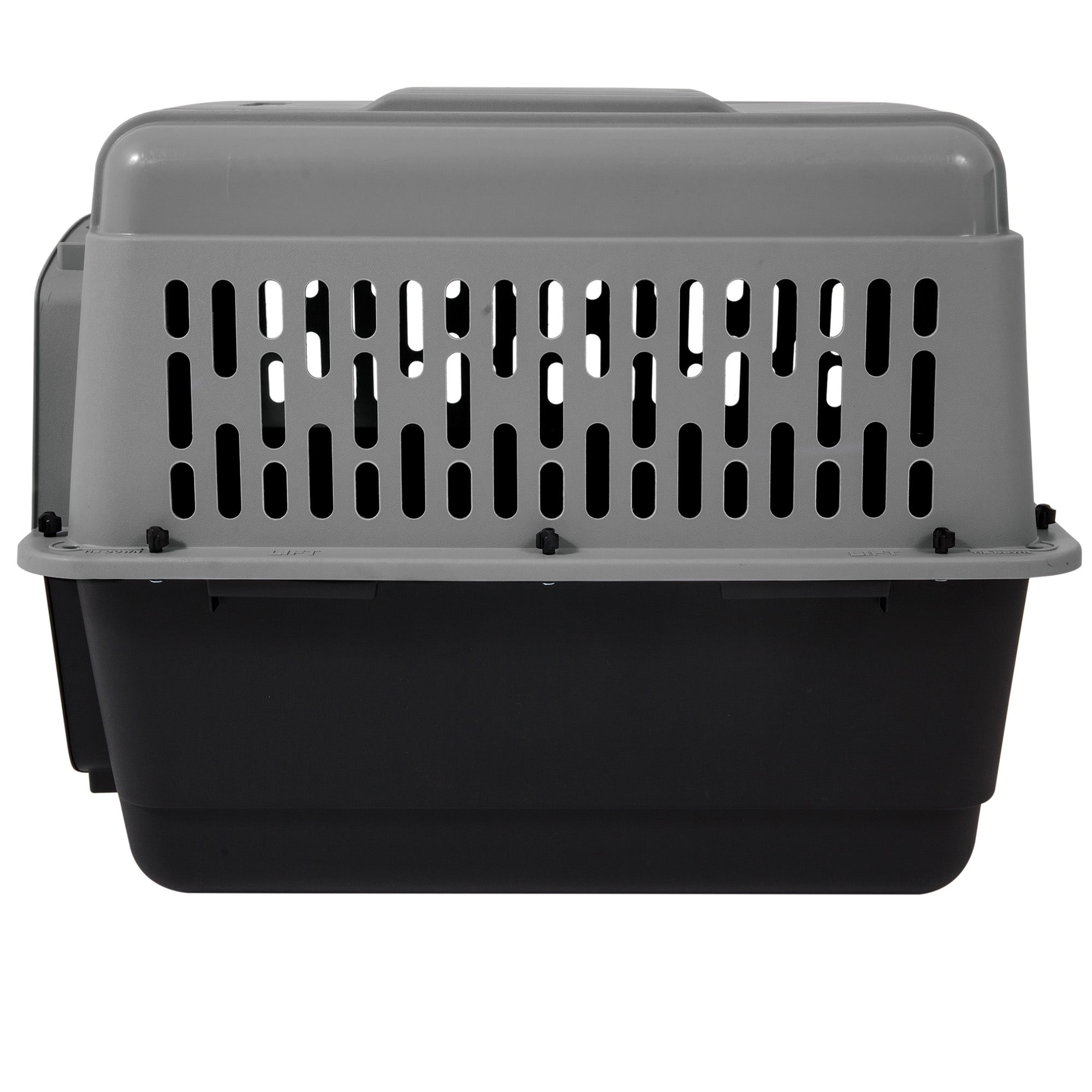 Petmate Pet Porter Traditional Travel Dog Kennel Portable Plastic Carrier, Small to Medium 28" for Dogs 20-30 lb, Gray - Image 3