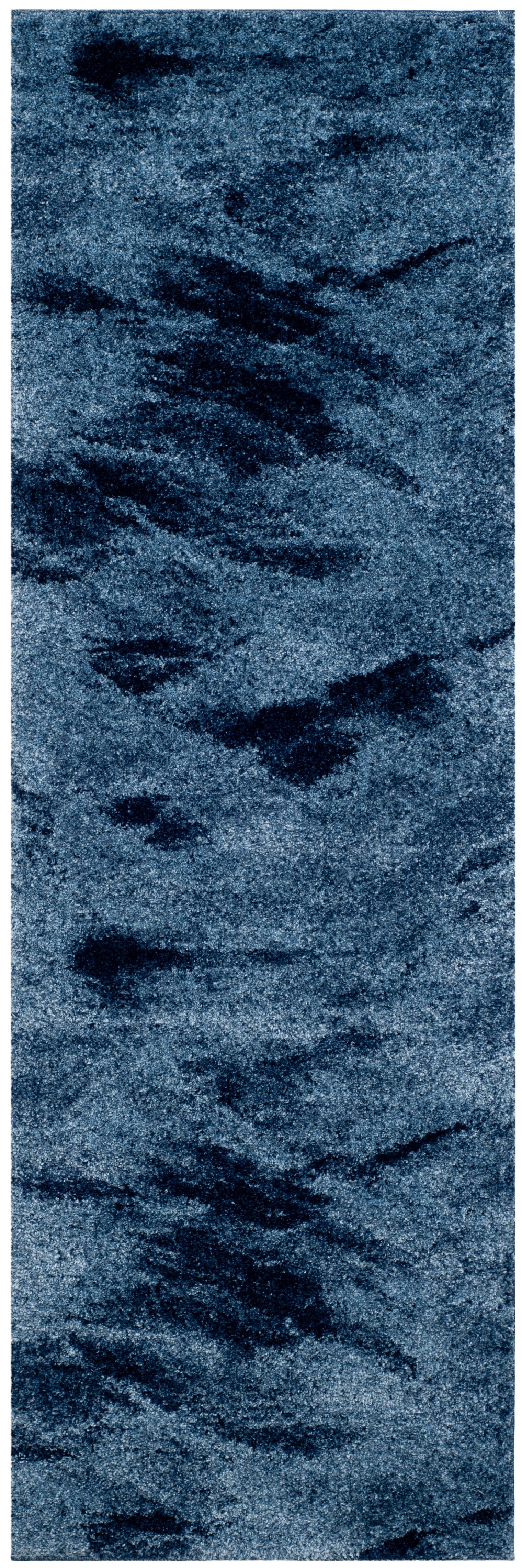 SAFAVIEH Retro Panit Abstract Runner Rug, Light Blue/Blue, 2'3" x 15' - Image 3