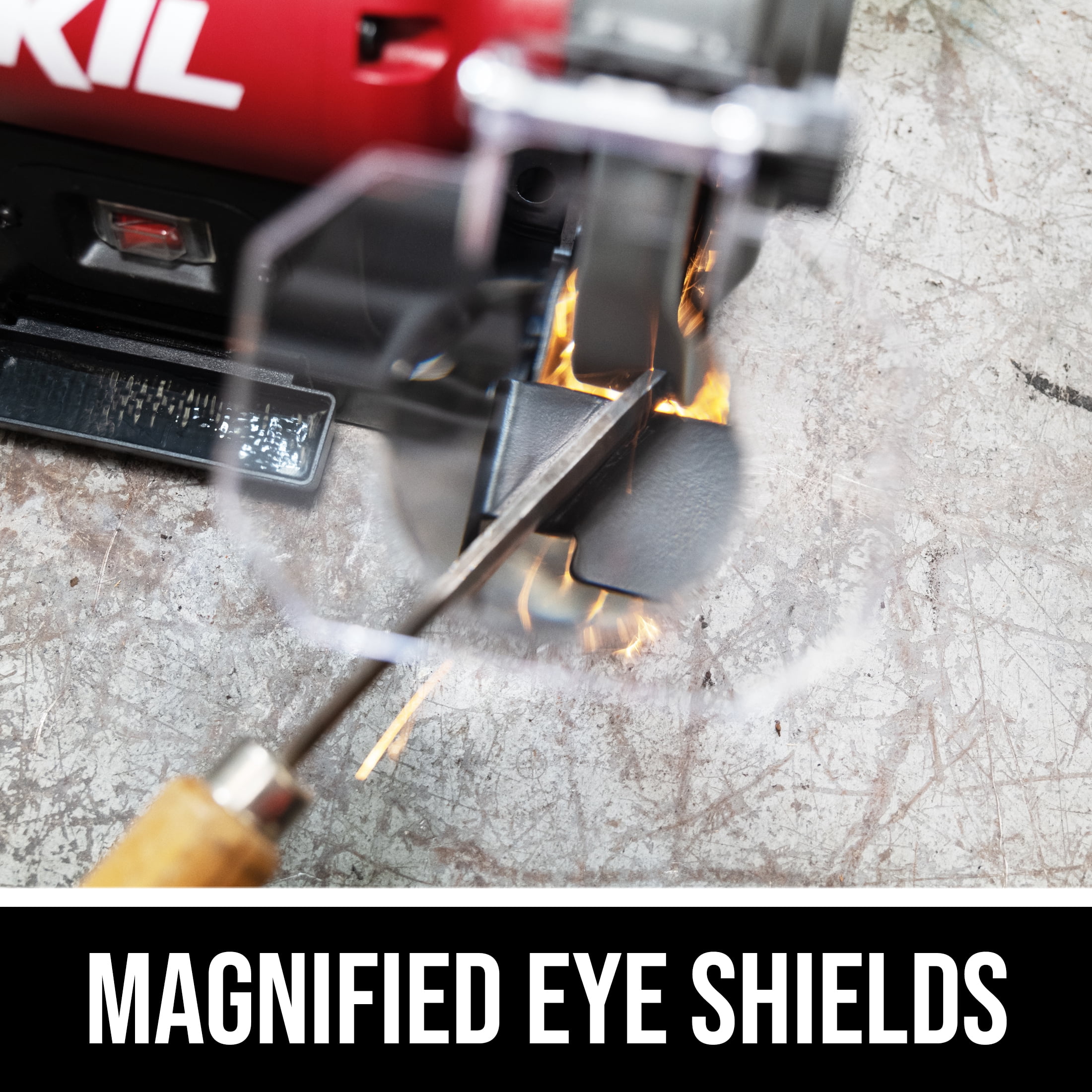 SKIL BI9502-00 3.0 Amp 8'' Benchtop Grinder with LED Light - Image 4