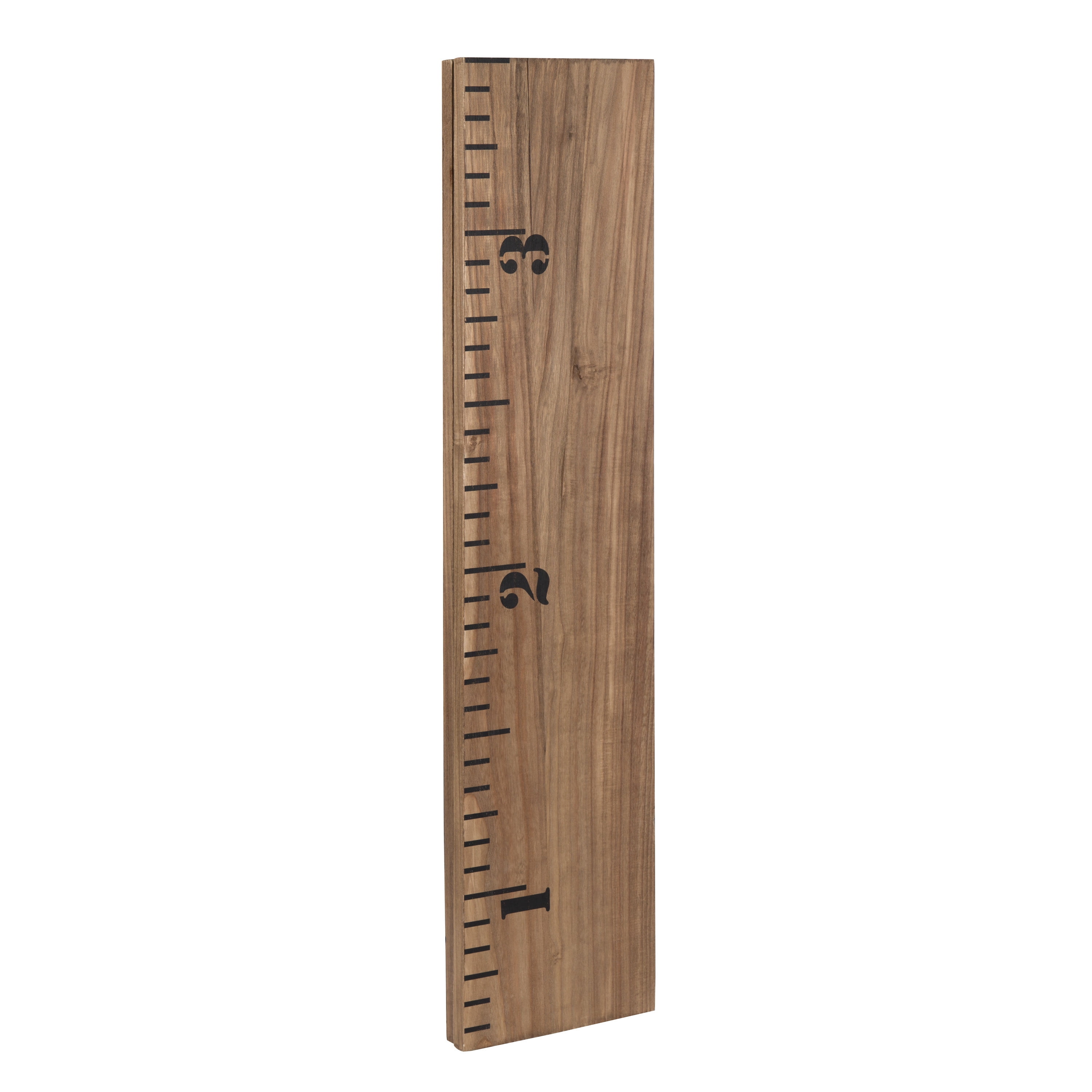 Kate and Laurel Growth Chart 6.5' Wood Wall Ruler, Rustic Brown - Image 6