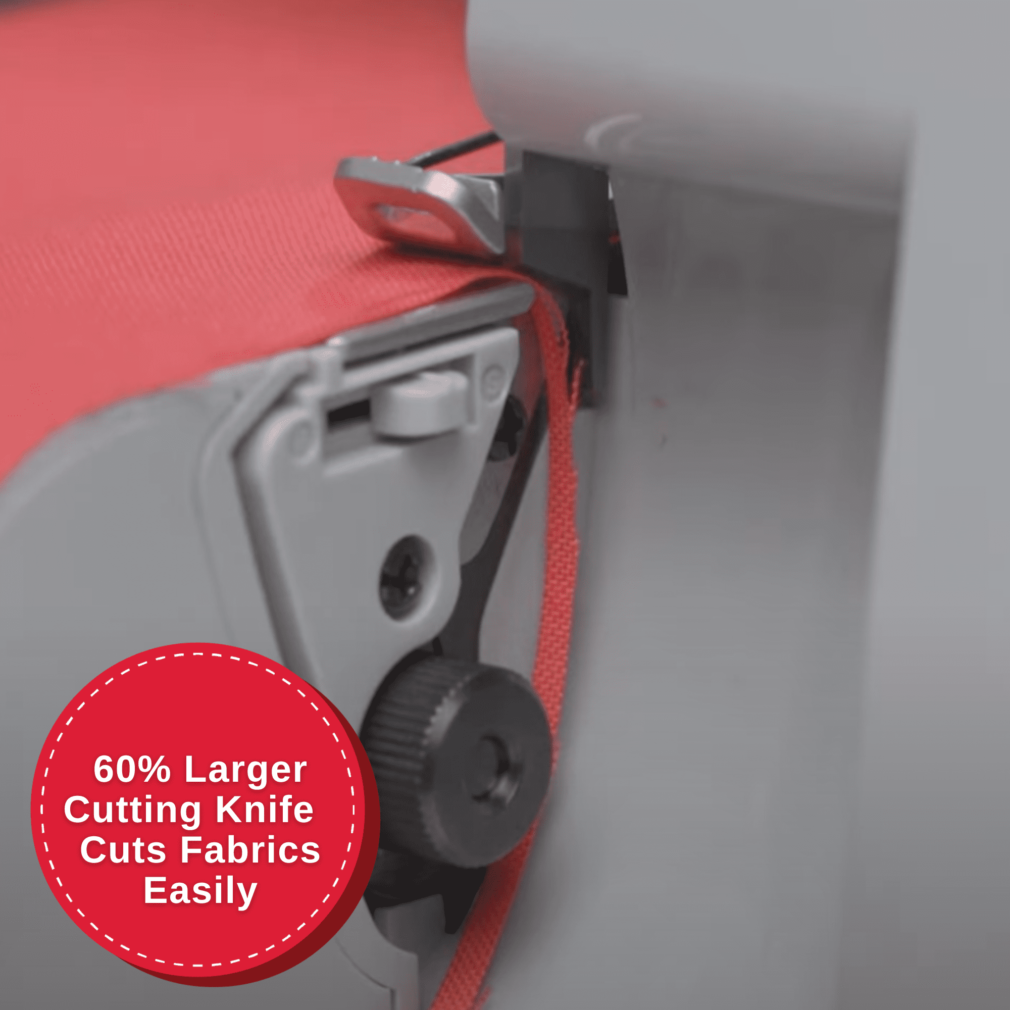 SINGER® Heavy Duty Serger HD0450S, 2-3-4 Thread Capability, Metal Frame, LED Lights - Image 6