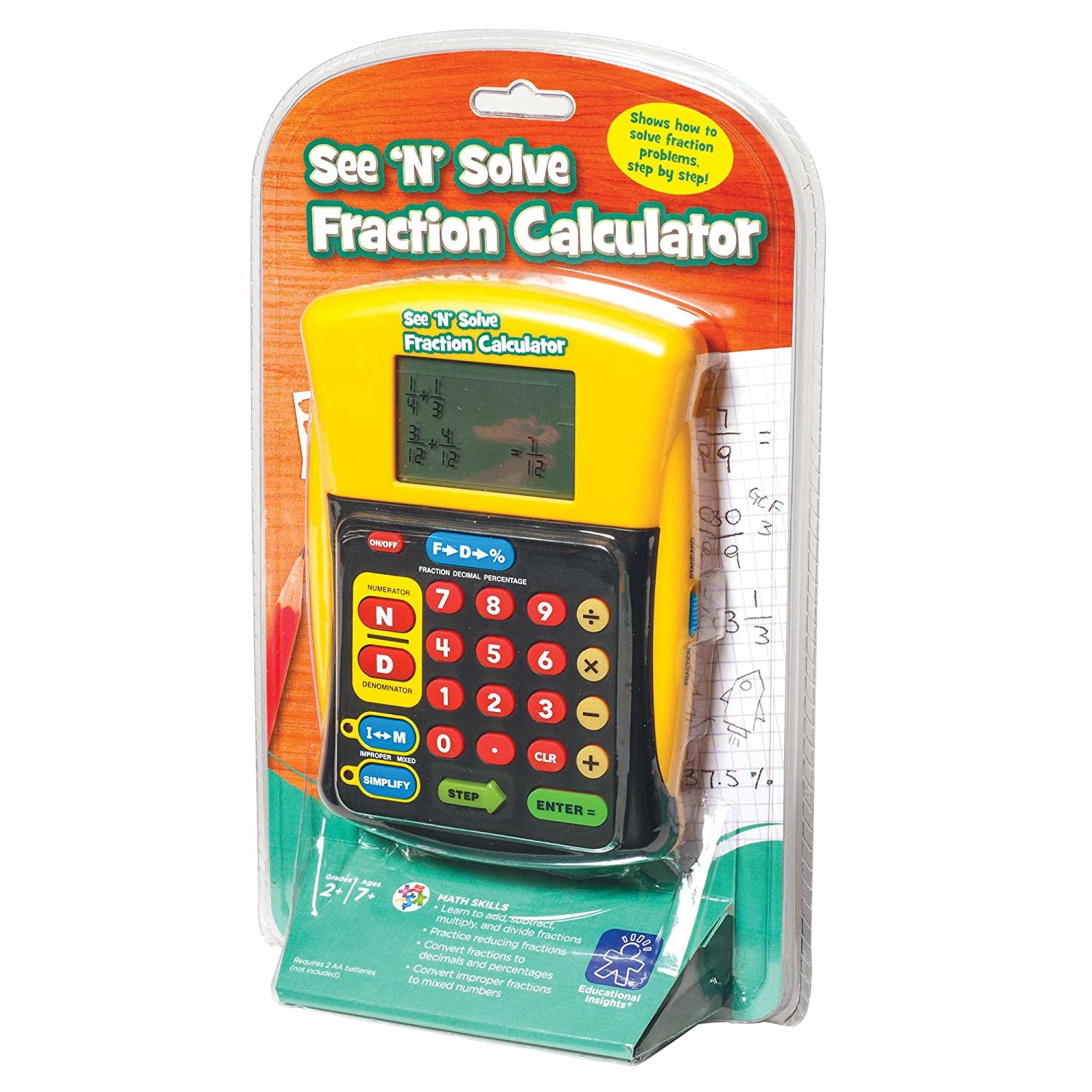 Educational Insights See 'N' Solve Fraction Calculator - Image 4