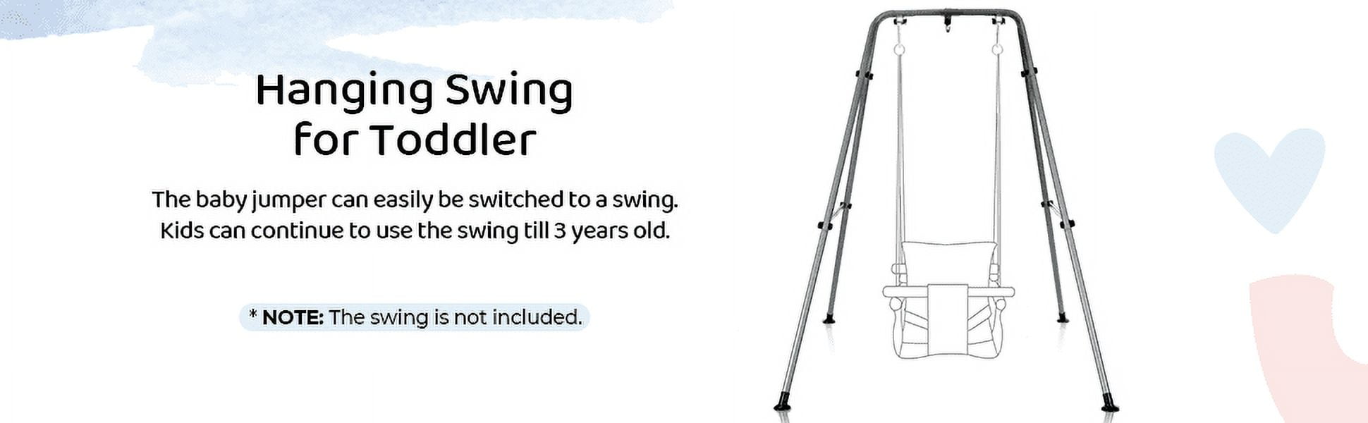 Cowiewie 2 in 1 Baby Jumper Bouncer or Walker for Activity Center for 6-24 Months Infant, Grey - Image 7