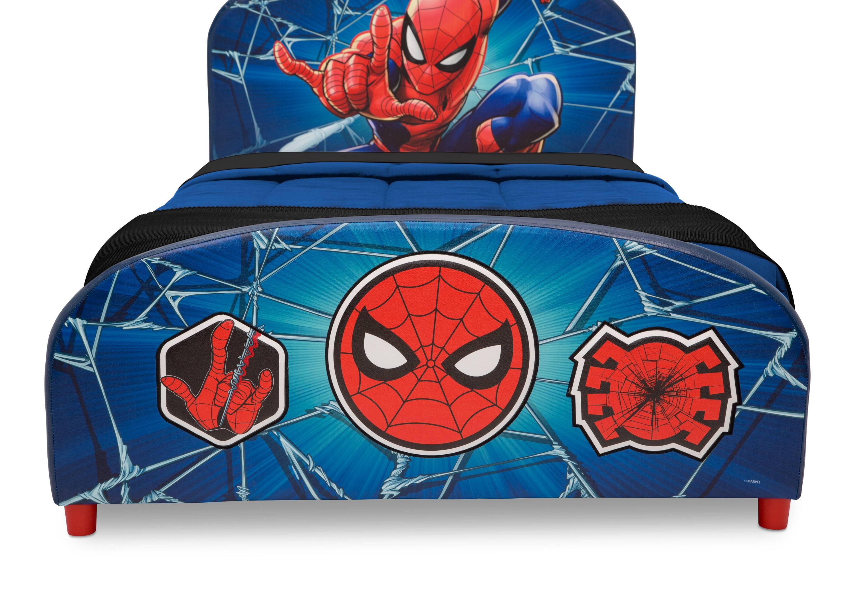 Delta Children Marvel Spider-Man Upholstered Bed, Twin - Image 6