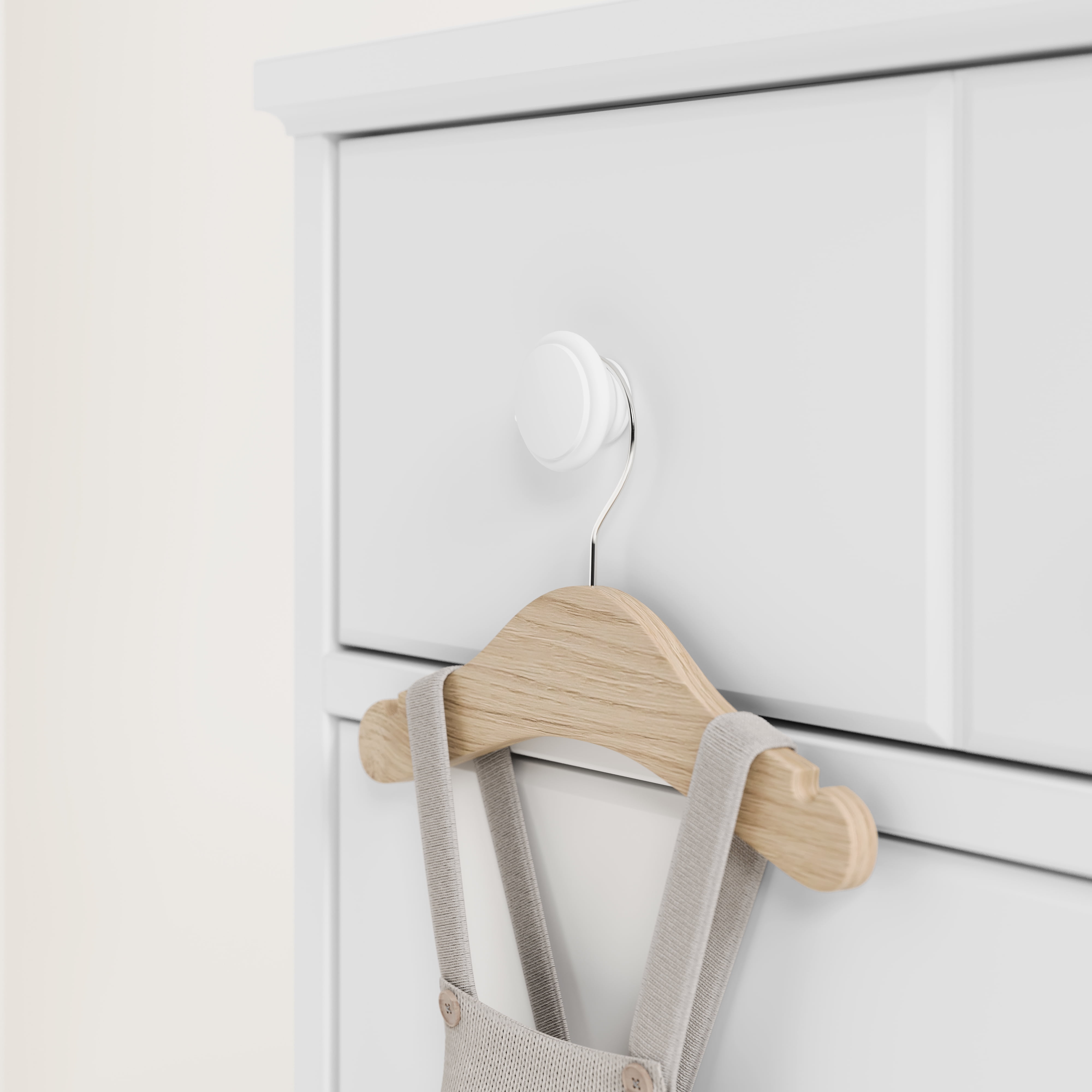 Storkcraft Moss 6 Drawer Nursery Double Dresser, White - Image 4