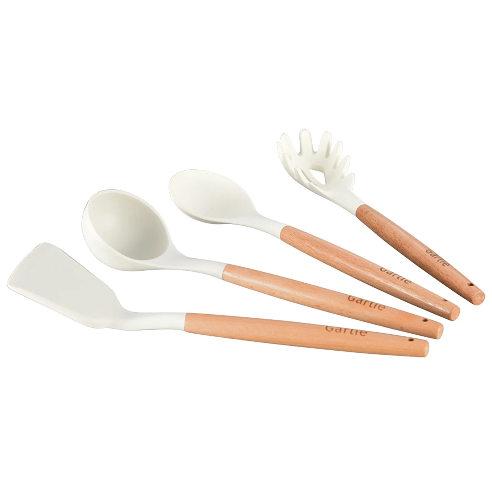 Garlie 10 Piece Nonstick Granite Cookware Set, Silicone - Image 7