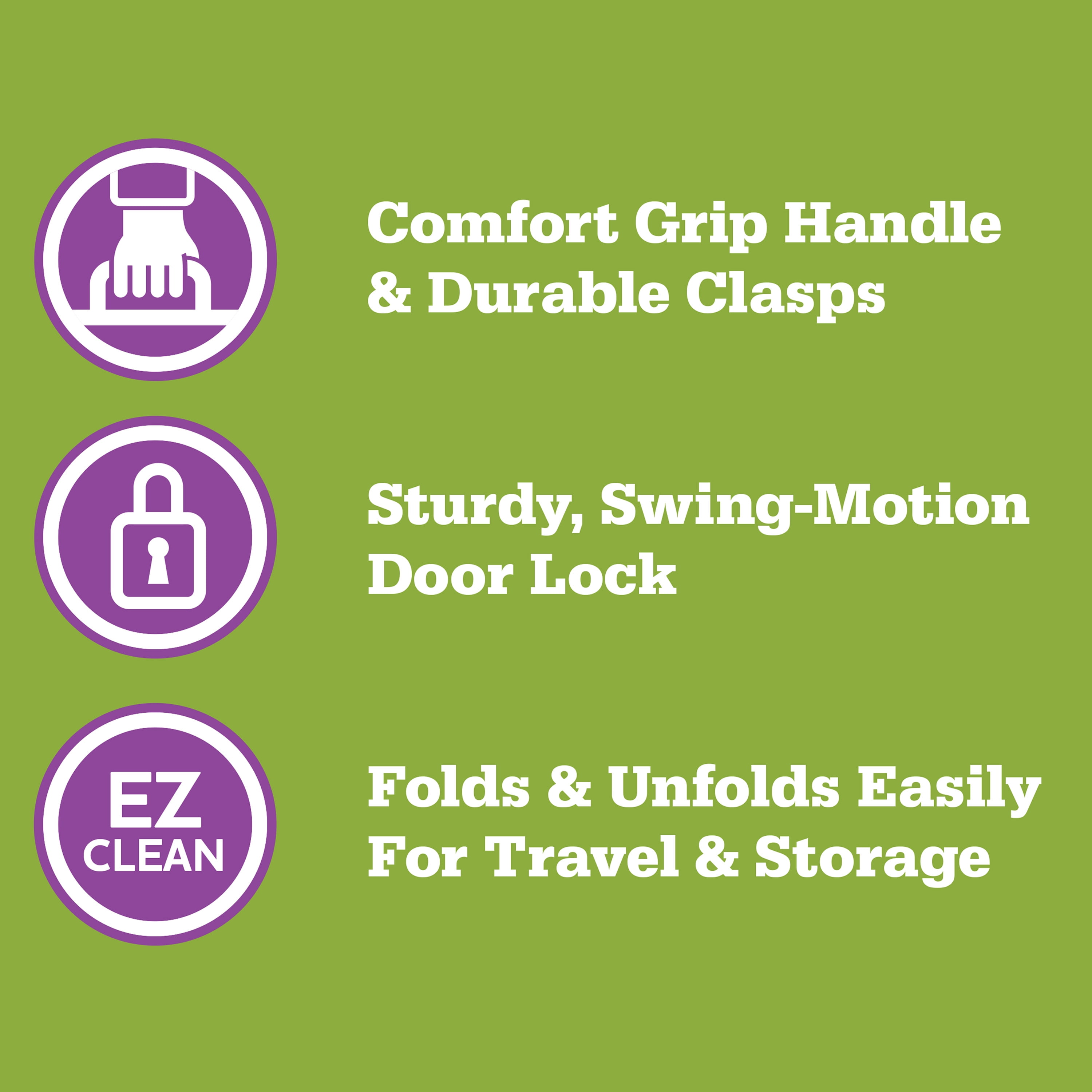 (4 pack) Vibrant Life Foldable Plastic Travel Cat Carrier, Gray, One Size - Image 11