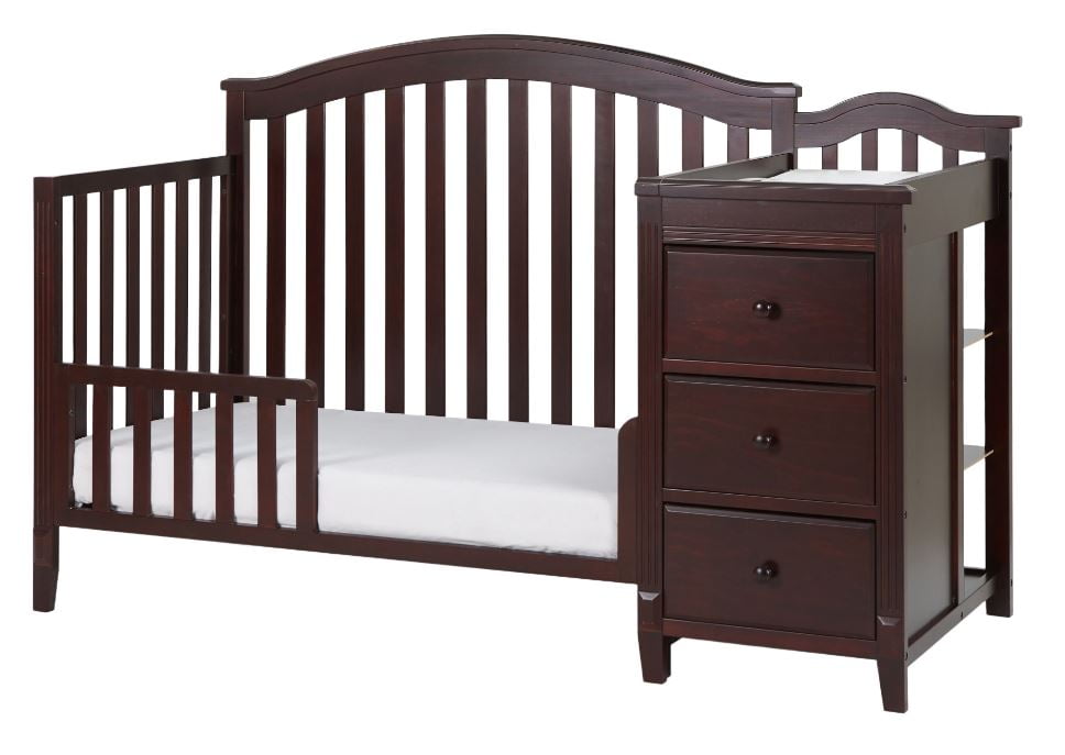 AFG Baby Furniture Kali II 4-in-1 Convertible Crib & Changer, Espresso - Image 8