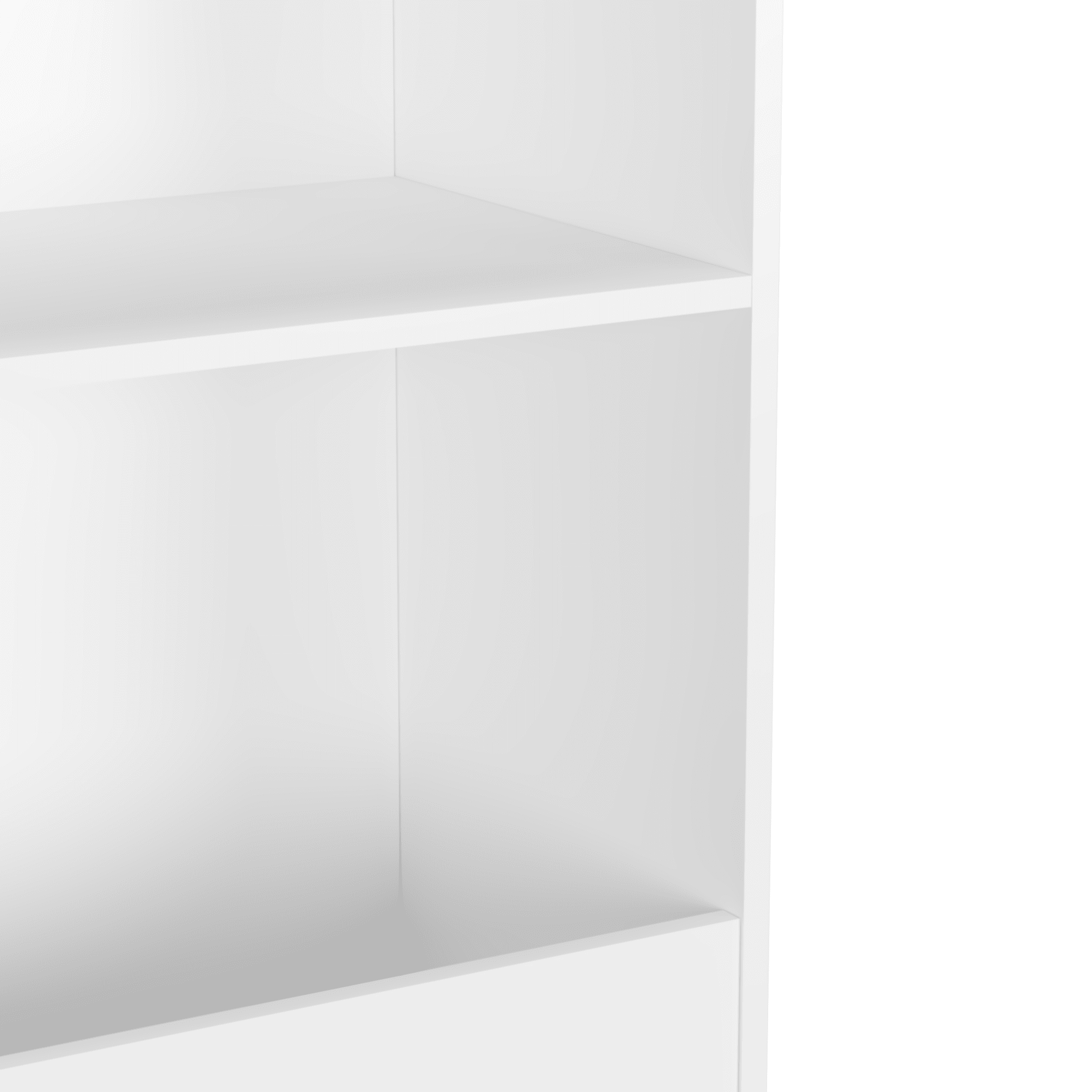 PORKISS 4 Tier Bookshelf for Kids, Wooden Kids Bookcase with Toy Storage, Modern Toy Organizer for Bedroom, Playroom, Nursery, White - Image 8