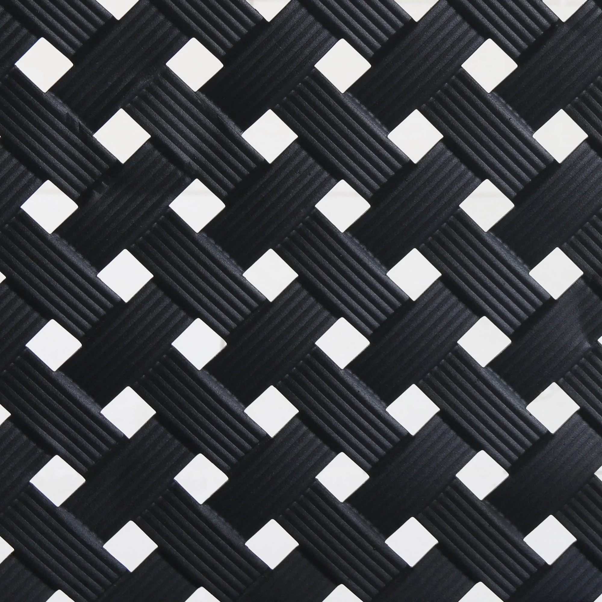 Mainstays Lattice High Back Slat Seat Steel Outdoor Bench, Black - Seats 2 - Image 9