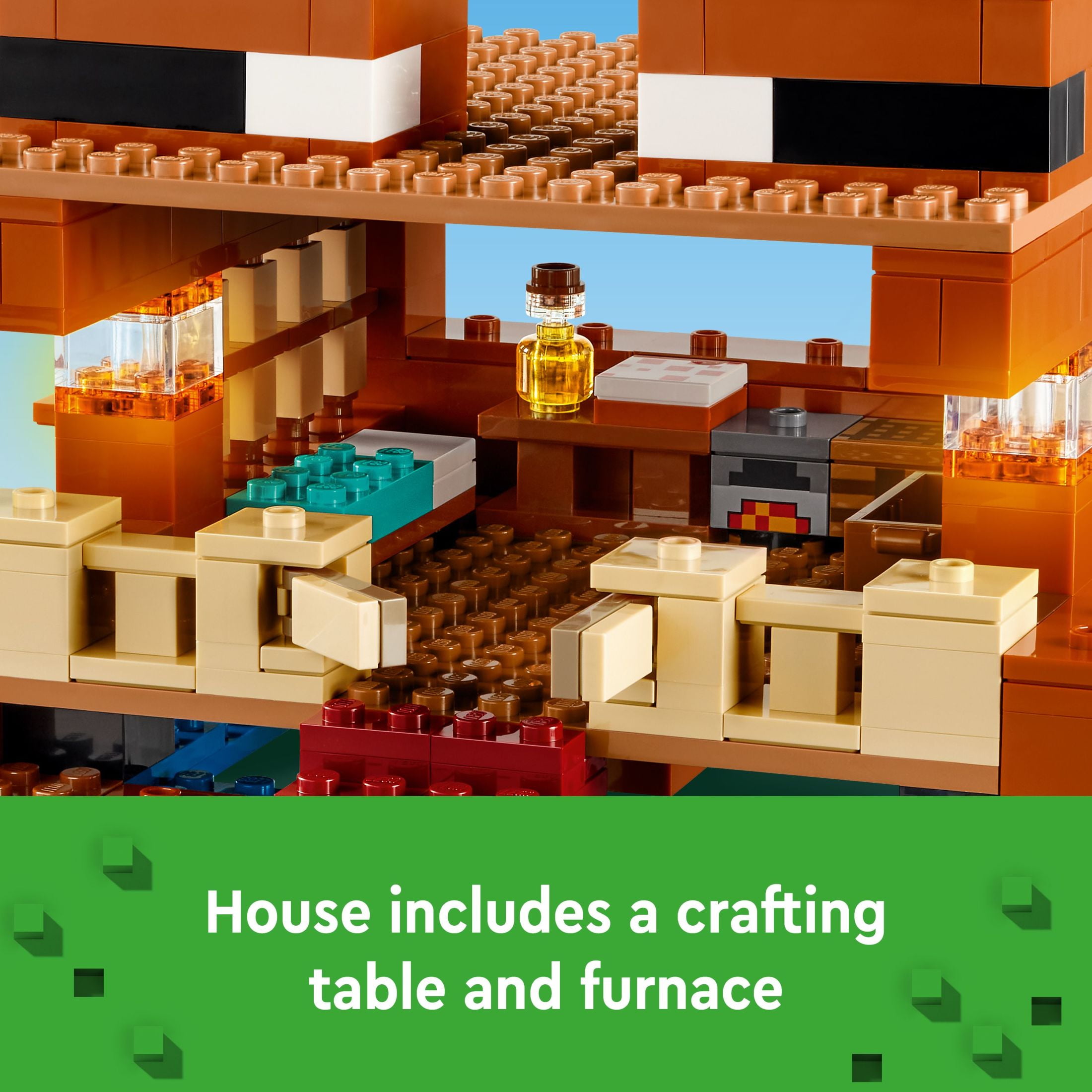LEGO Minecraft The Frog House Building Toy for Kids, Minecraft Toy featuring Animals, a Toy Boat and Minecraft Mob Figures, Gaming Gift for Girls and Boys Ages 8 and Up, 21256 - Image 4